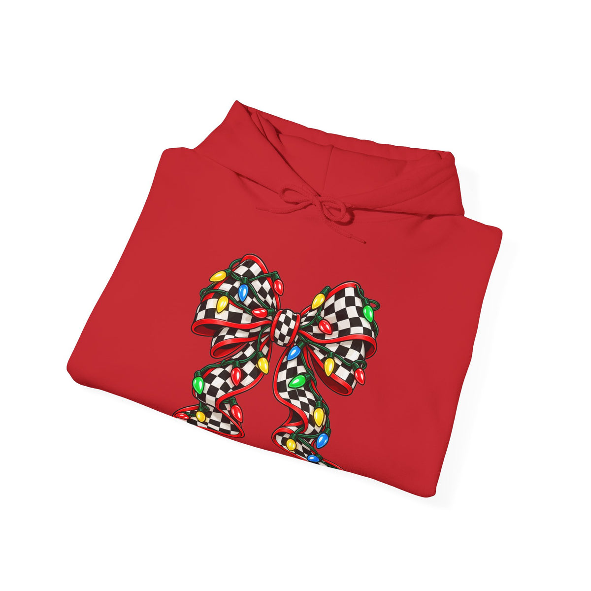 Christmas Racing Ribbon Bow Hoodie