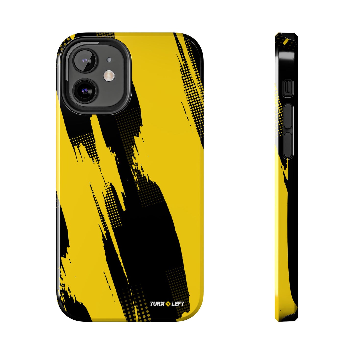 Racing Graphic Yellow Black Tough Phone Cases