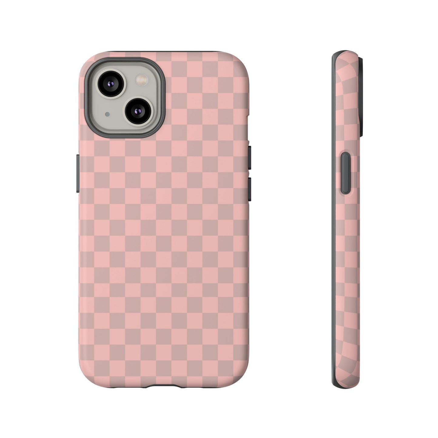 Pink Tan Checkerboard Checkered IPhone Tough Case
