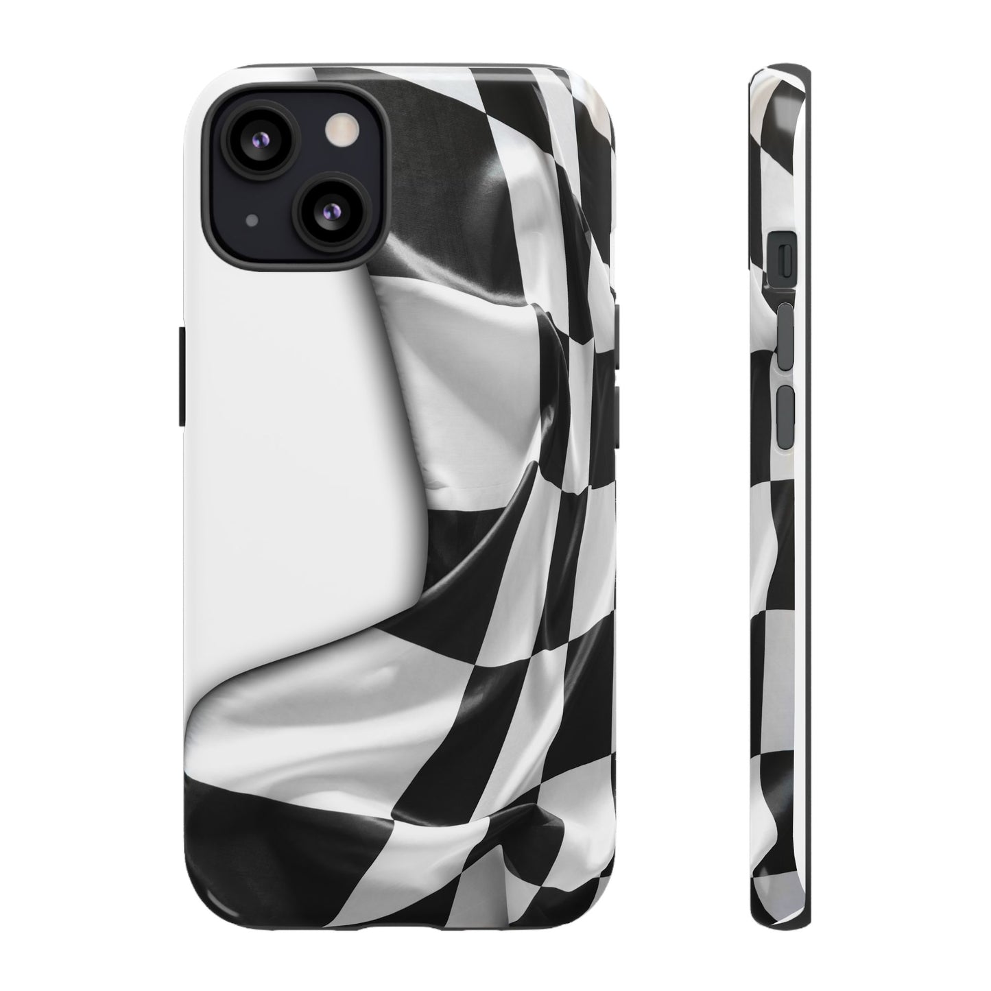 Racing Flag IPhone Case, Checkered Design Race Fans Tough Case