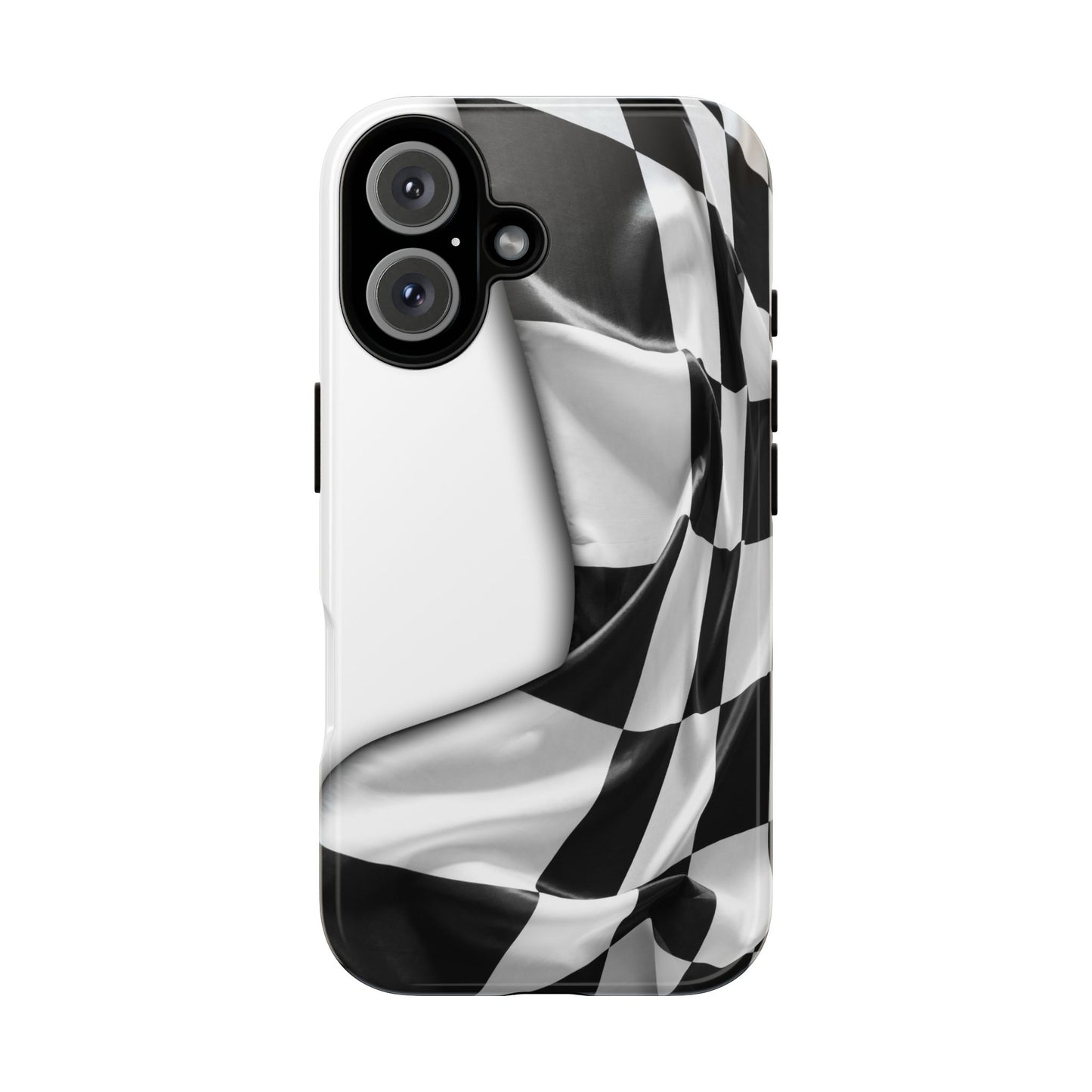Racing Flag IPhone Case, Checkered Design Race Fans Tough Case