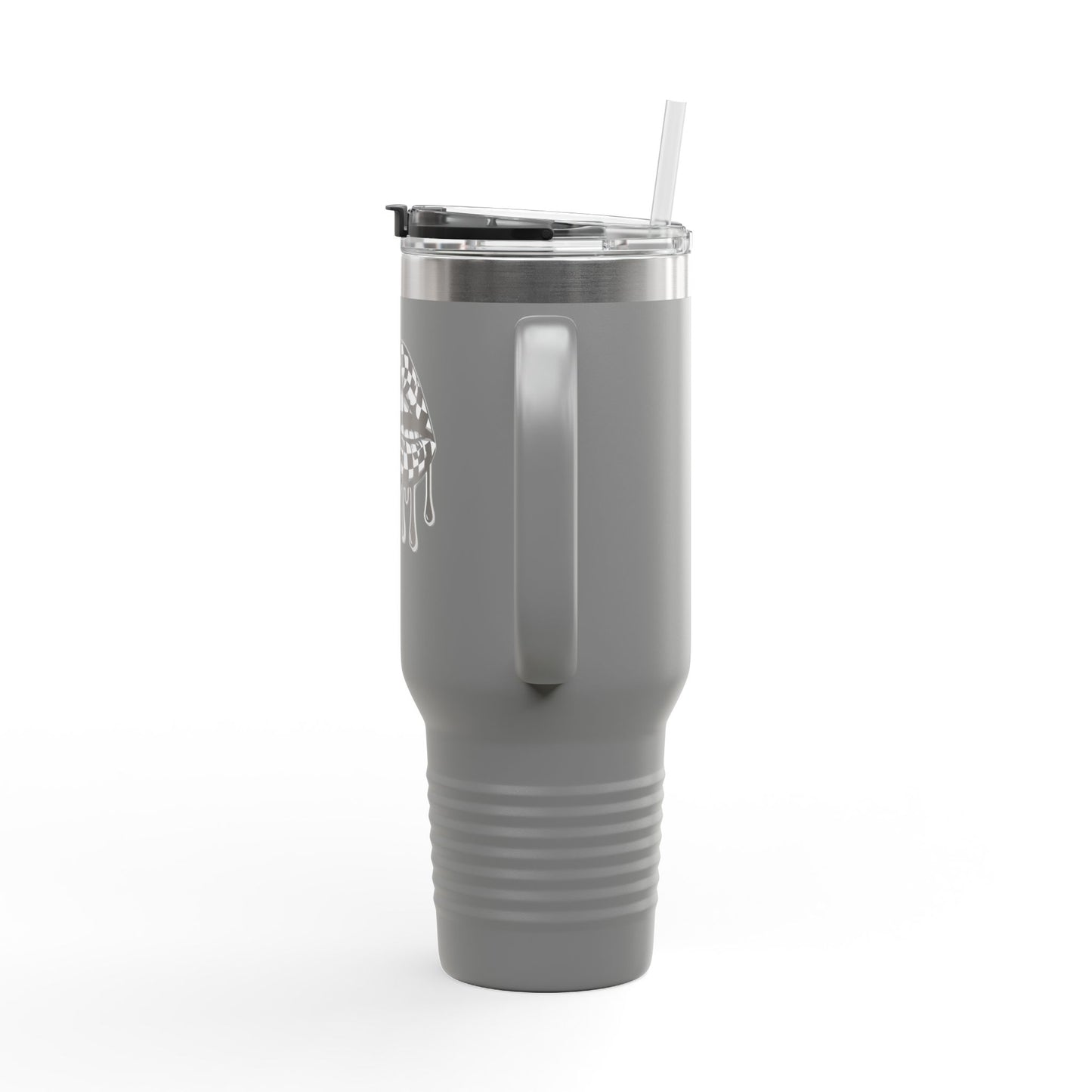 Stylish Insulated Travel Mug, with Dripping Lip Design, Perfect for Coffee Lovers, Gift for Holidays, 40oz, Reusable Tumbler