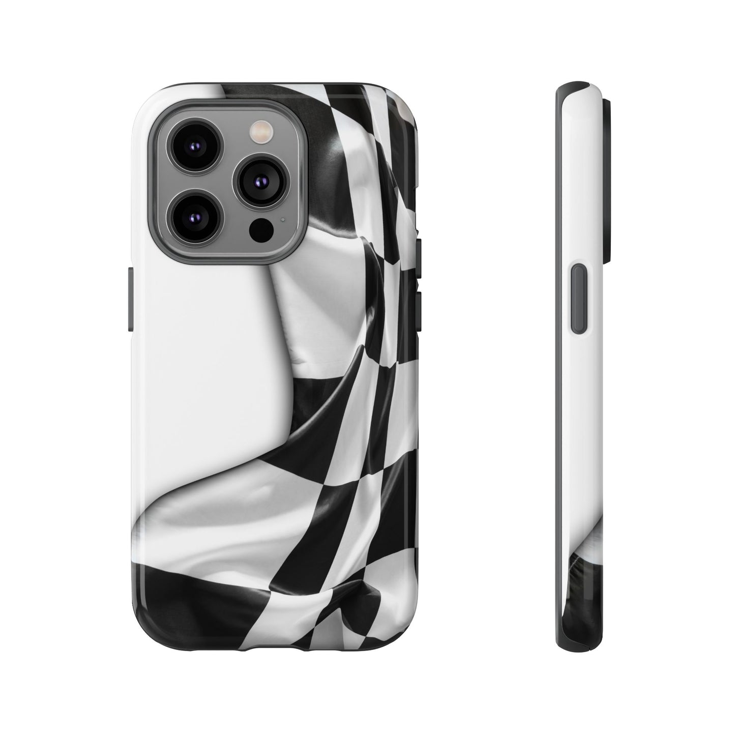 Racing Flag IPhone Case, Checkered Design Race Fans Tough Case