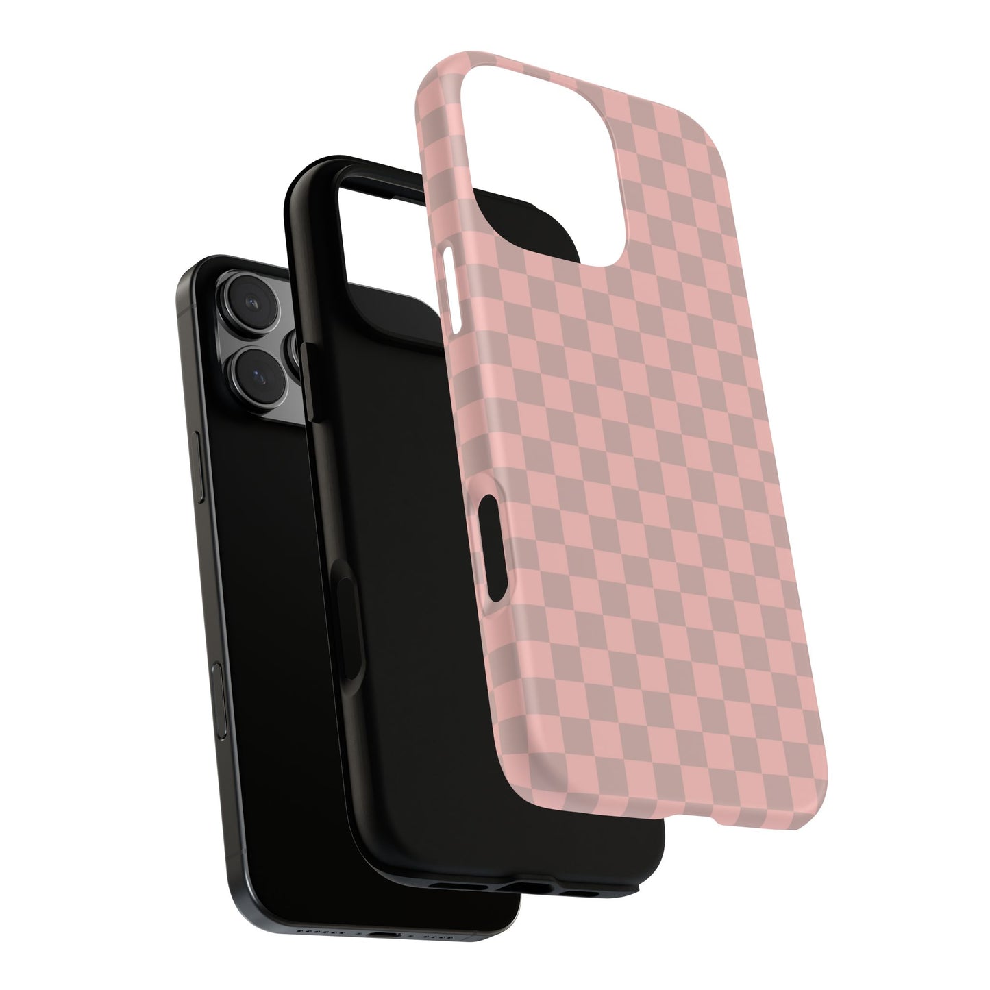 Pink Tan Checkerboard Checkered IPhone Tough Case