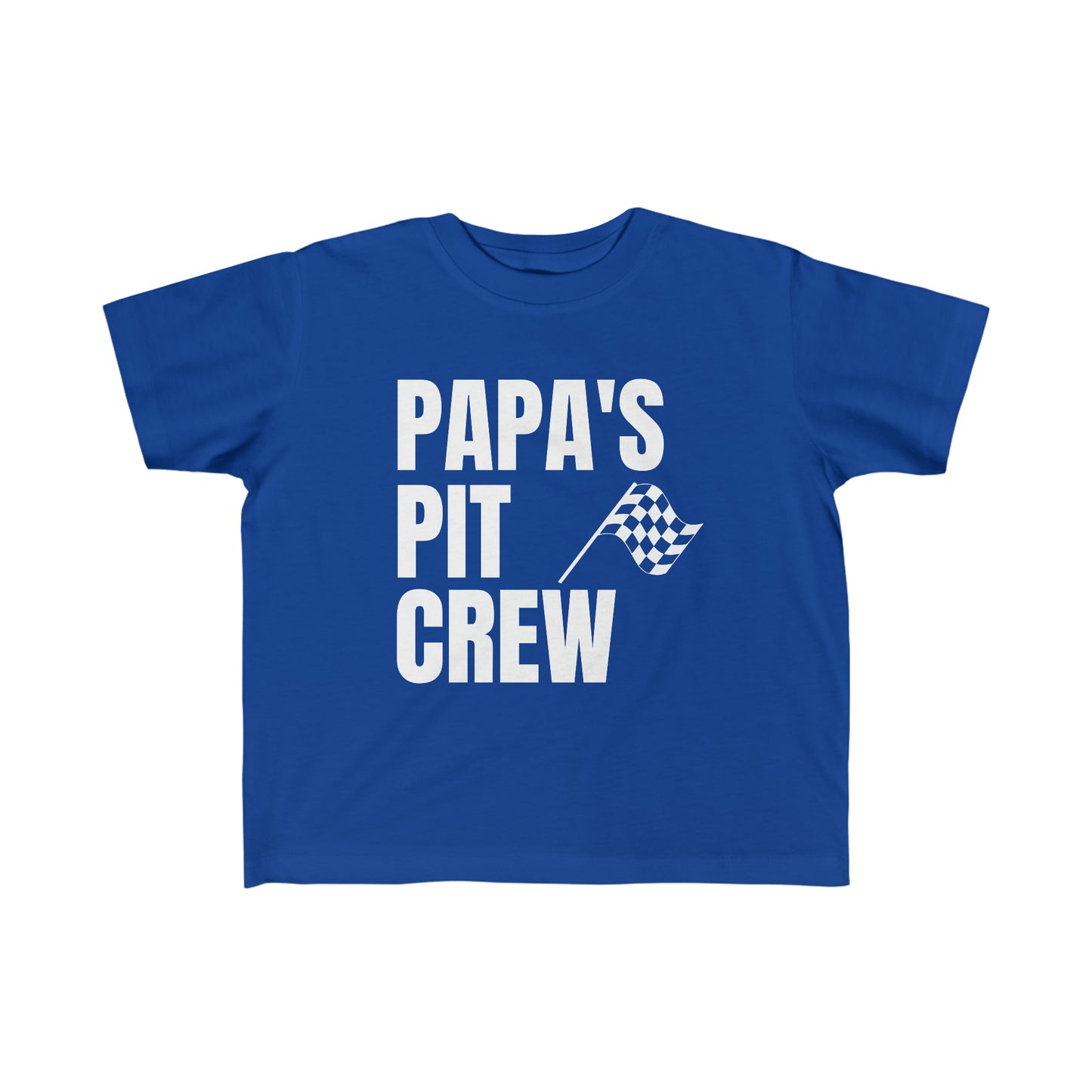 Papa's Pit Crew Toddler's Fine Jersey Tee