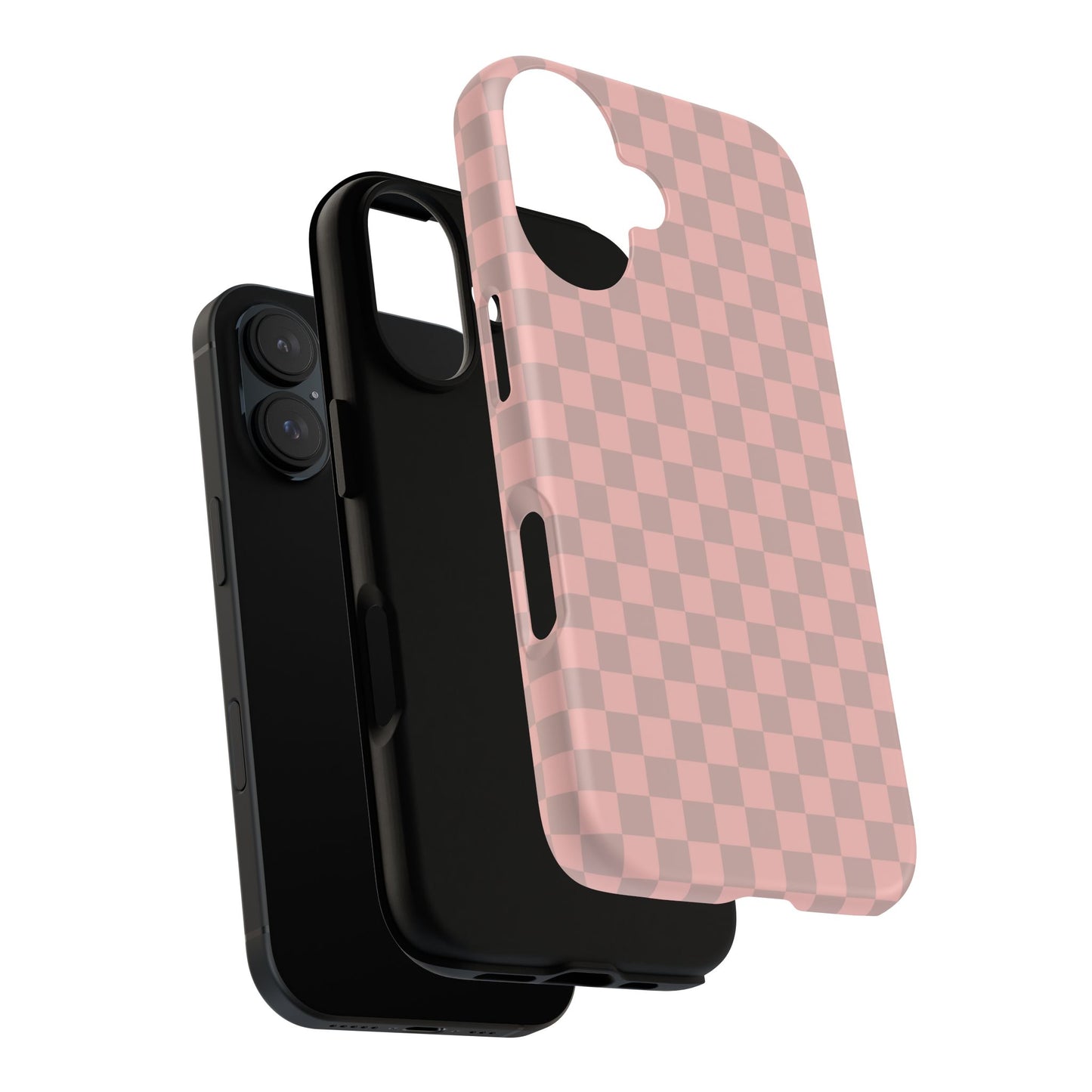 Pink Tan Checkerboard Checkered IPhone Tough Case