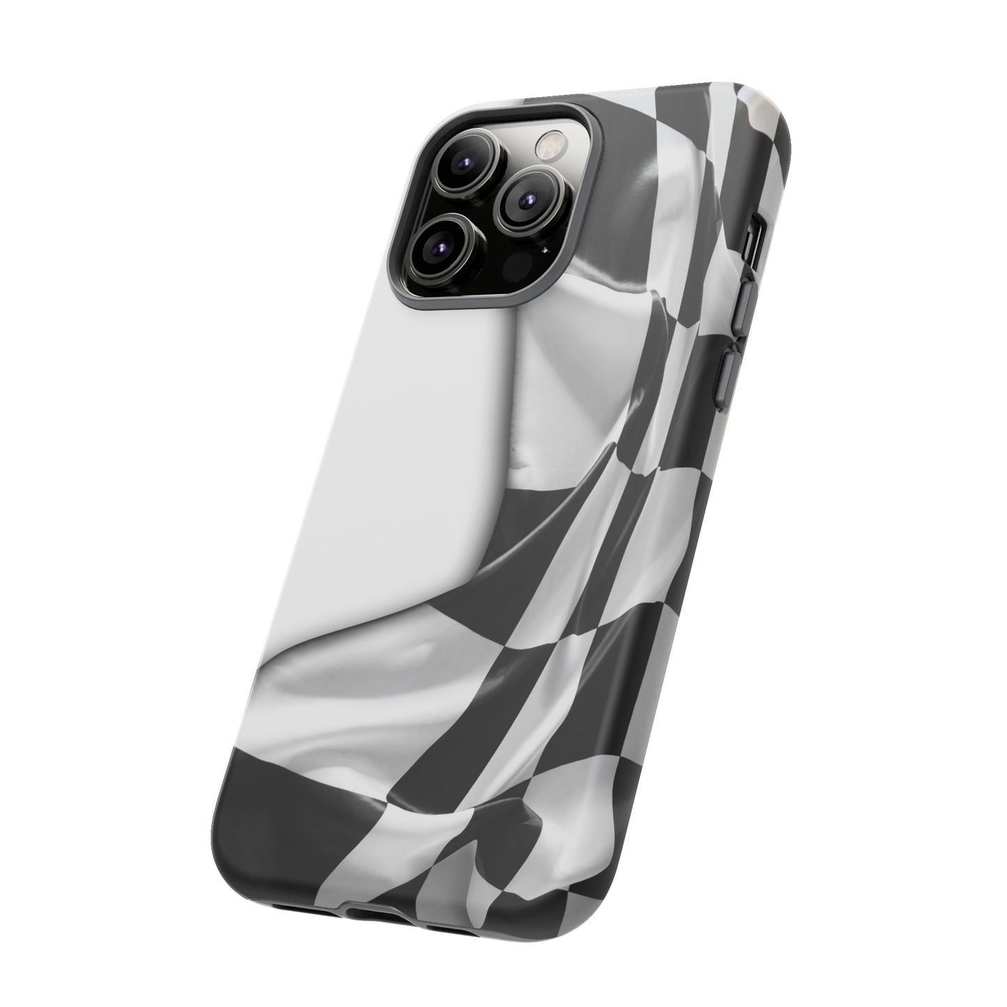 Racing Flag IPhone Case, Checkered Design Race Fans Tough Case