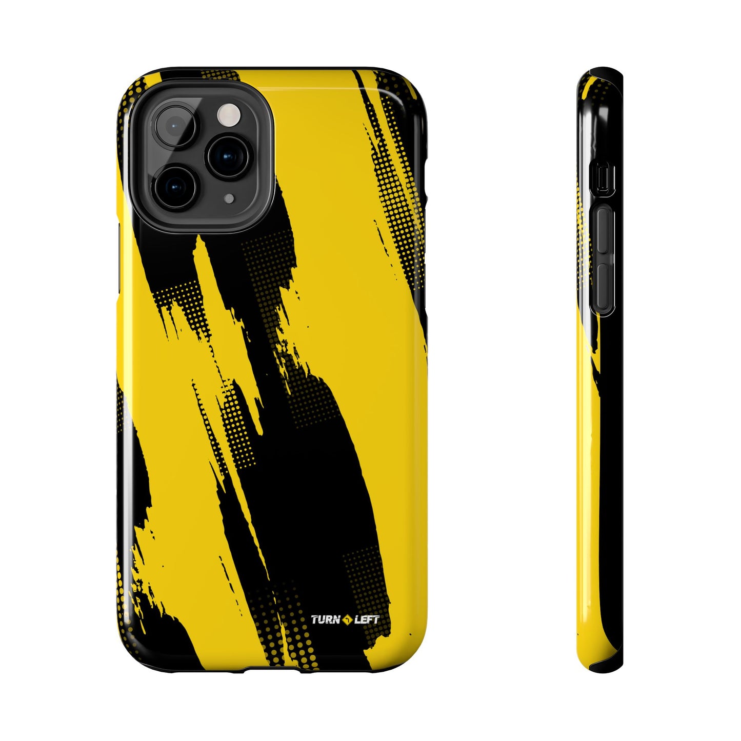 Racing Graphic Yellow Black Tough Phone Cases