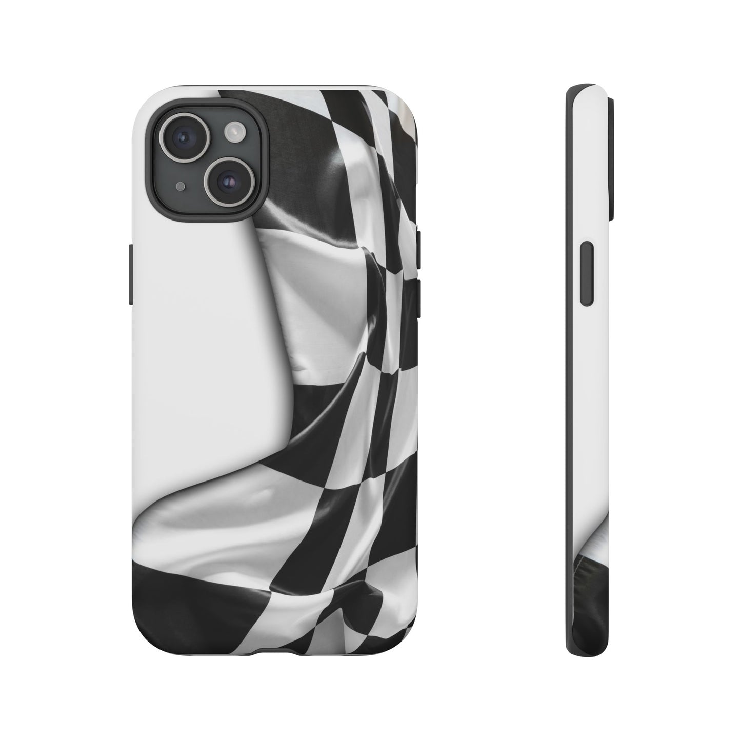 Racing Flag IPhone Case, Checkered Design Race Fans Tough Case