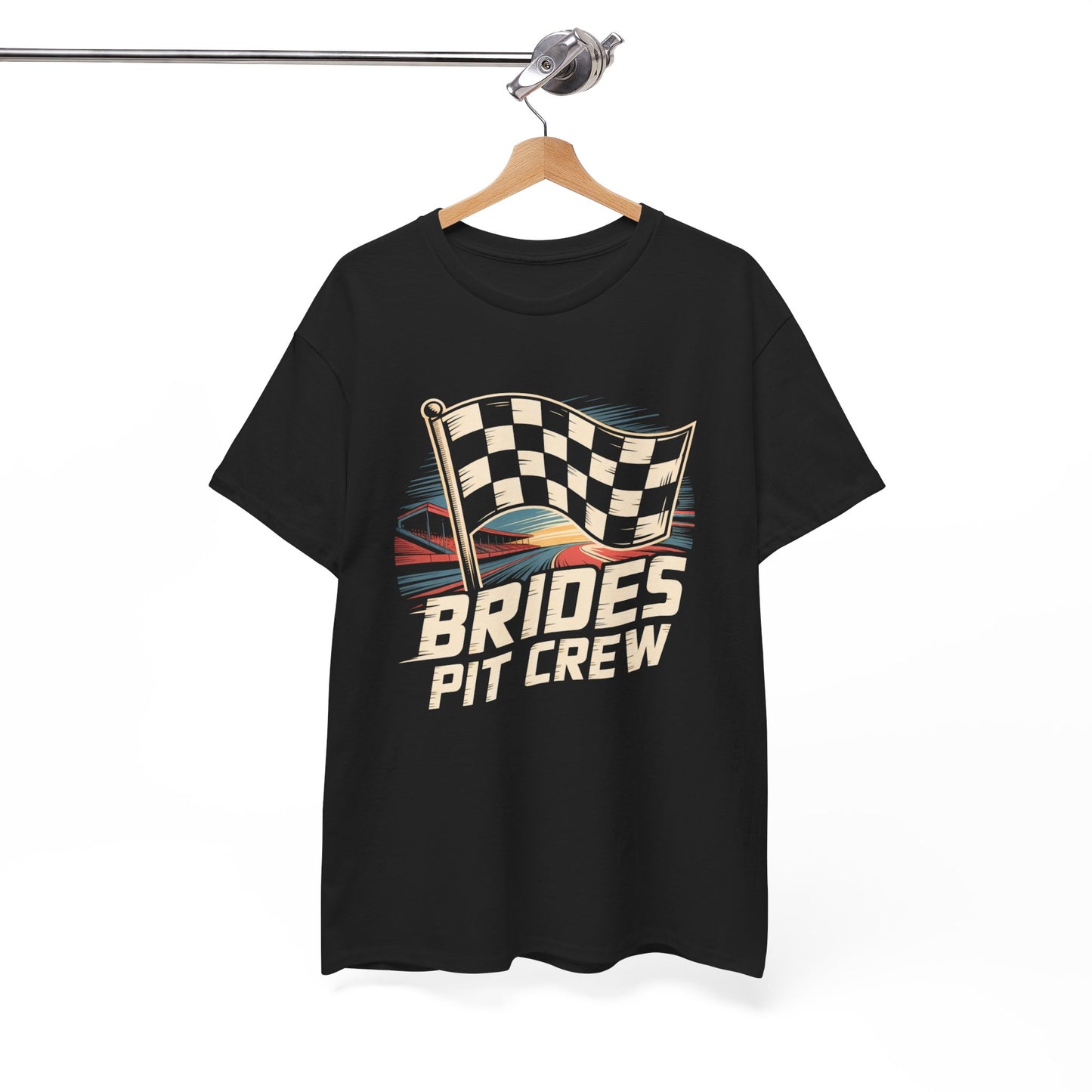 Racing Bride Tee, Brides Pit Crew T=Shirt, Wedding Shirt, Motorsport Gift, Unique Bridal Tee, Fun Bachelorette Outfit