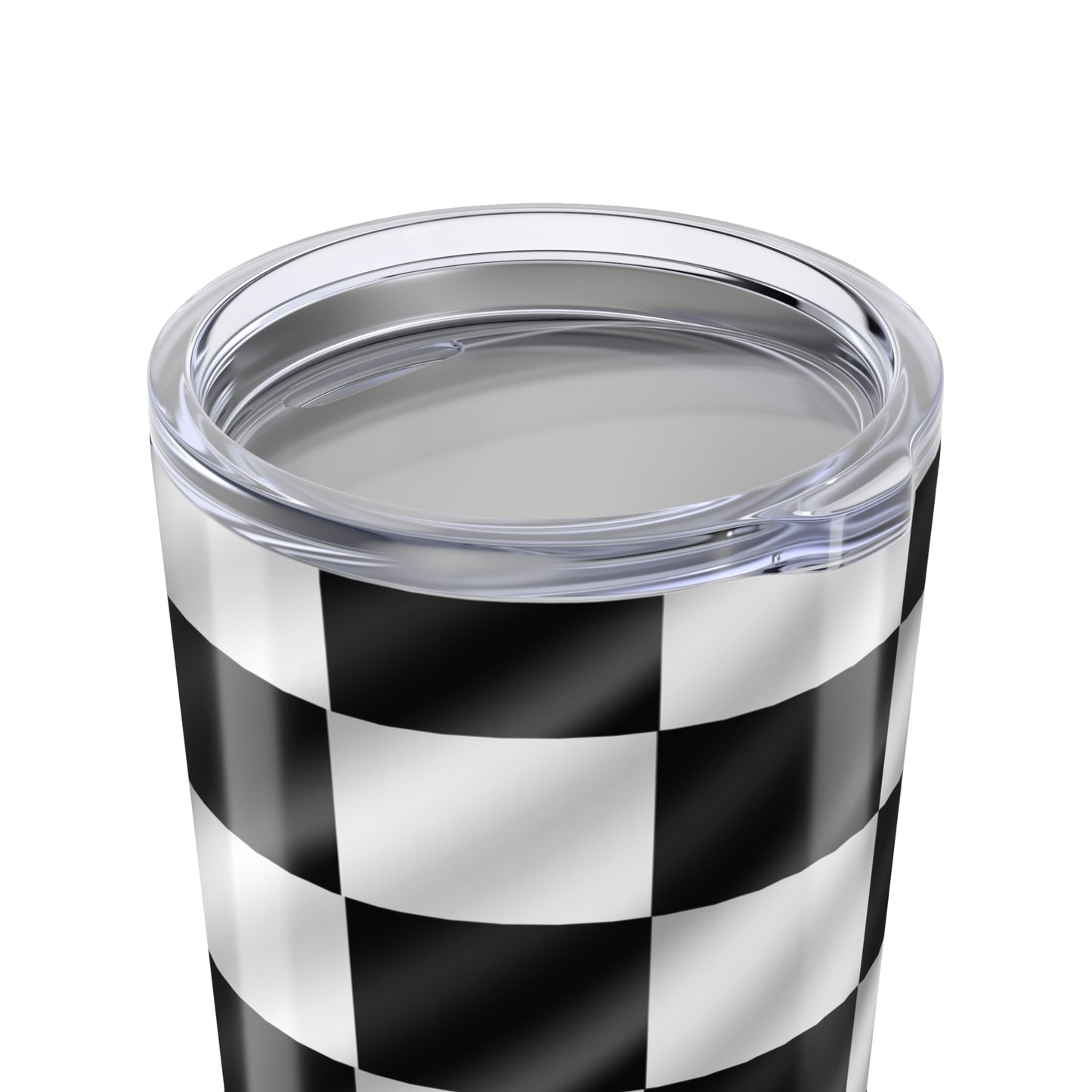 Checkered Flag Tumbler 20oz With Lid