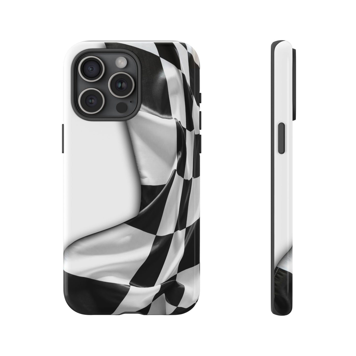 Racing Flag IPhone Case, Checkered Design Race Fans Tough Case