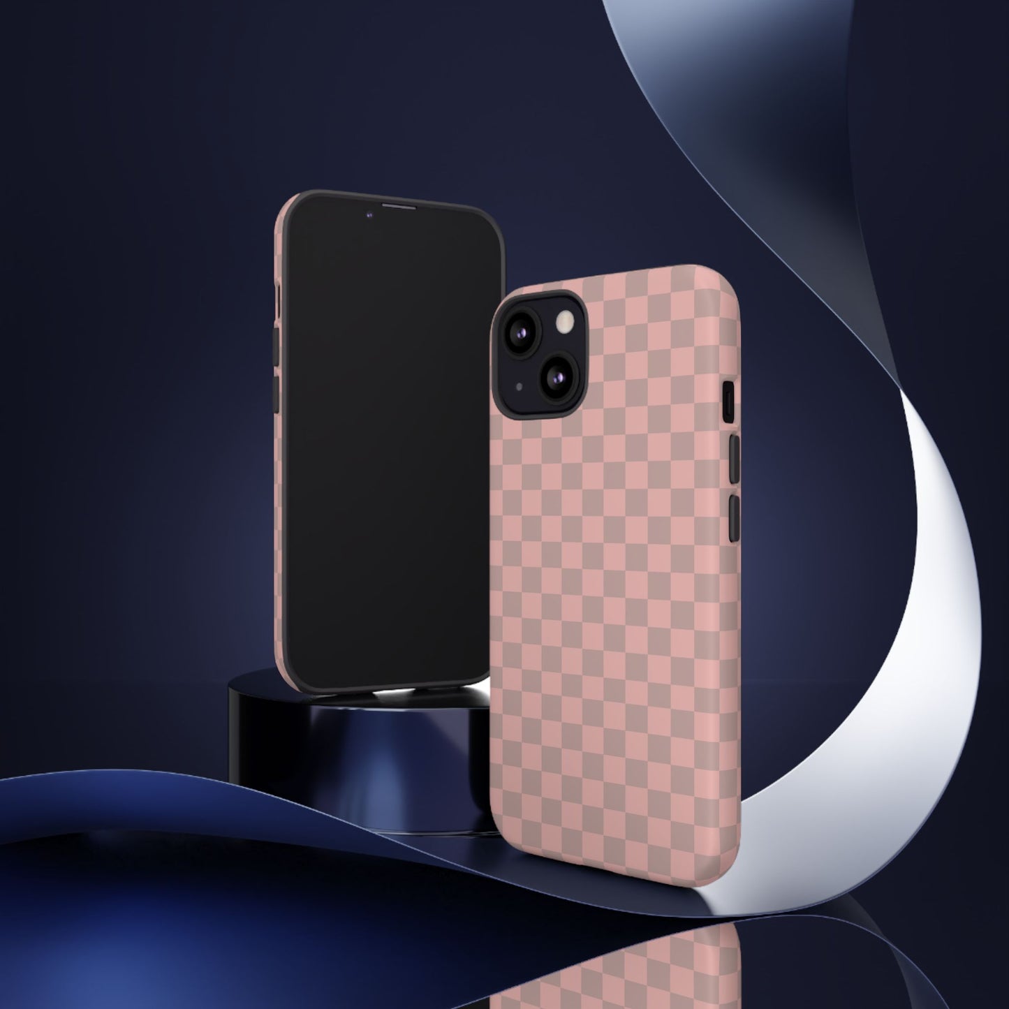 Pink Tan Checkerboard Checkered IPhone Tough Case