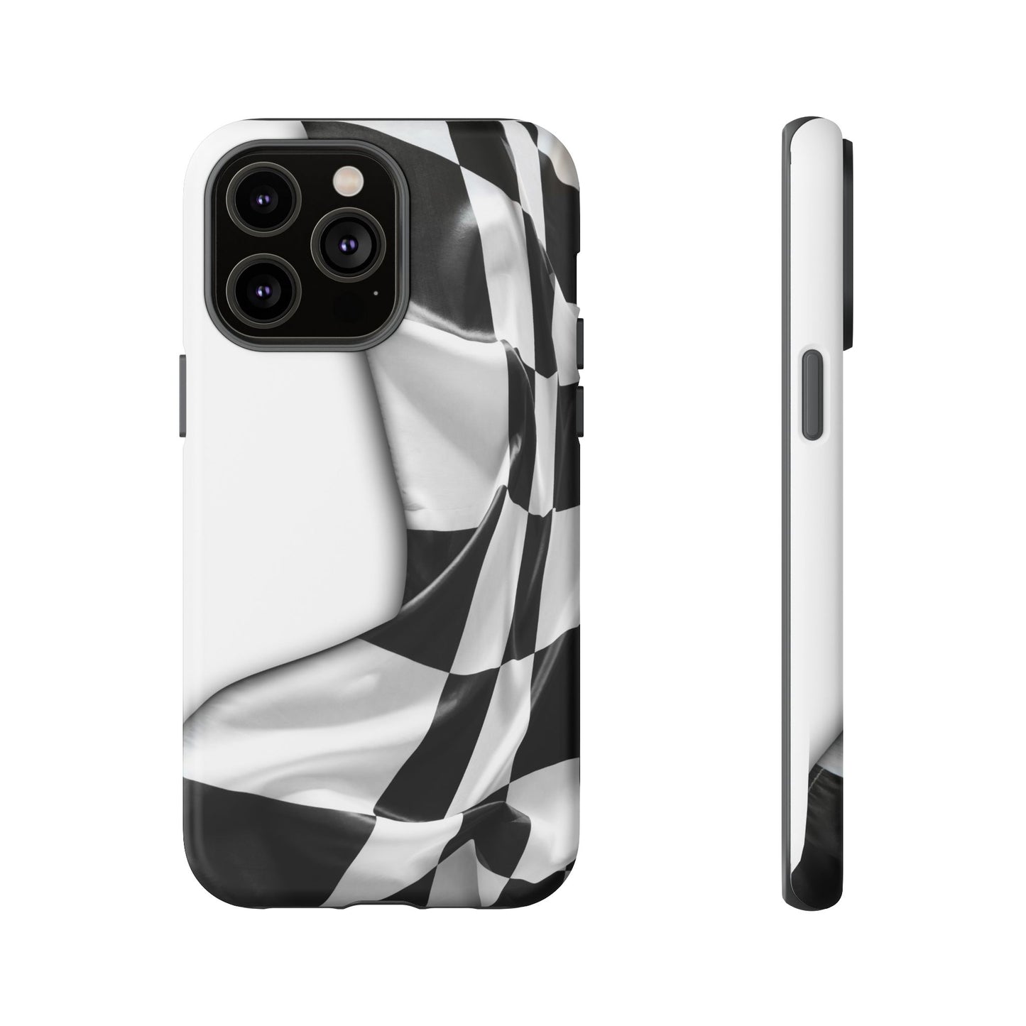Racing Flag IPhone Case, Checkered Design Race Fans Tough Case