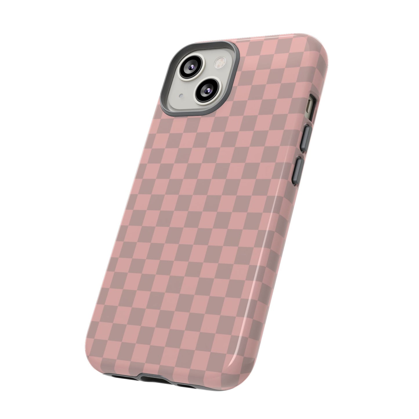 Pink Tan Checkerboard Checkered IPhone Tough Case