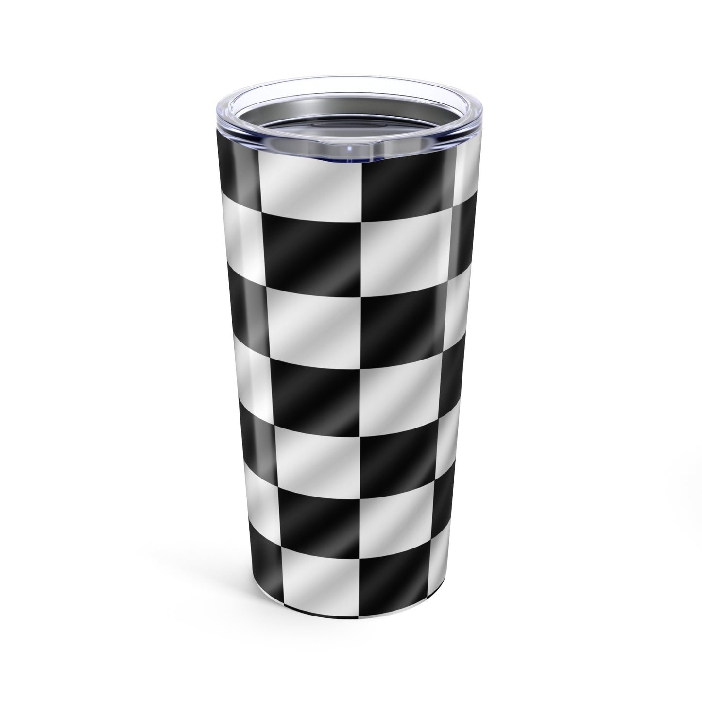 Checkered Flag Tumbler 20oz With Lid