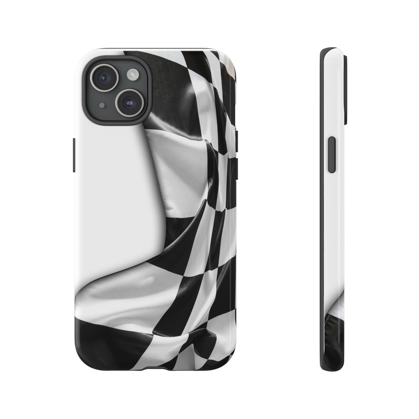 Racing Flag IPhone Case, Checkered Design Race Fans Tough Case