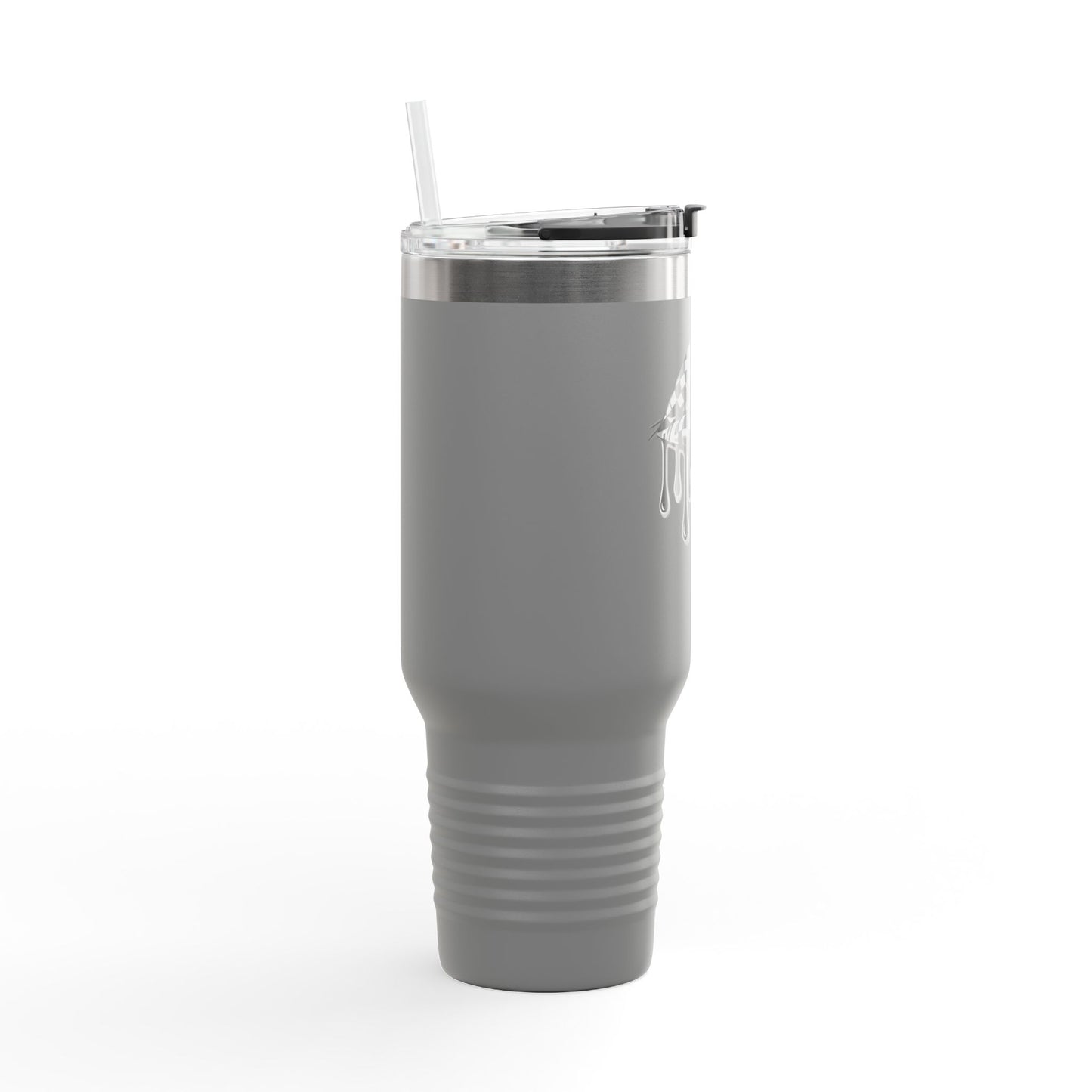 Stylish Insulated Travel Mug, with Dripping Lip Design, Perfect for Coffee Lovers, Gift for Holidays, 40oz, Reusable Tumbler