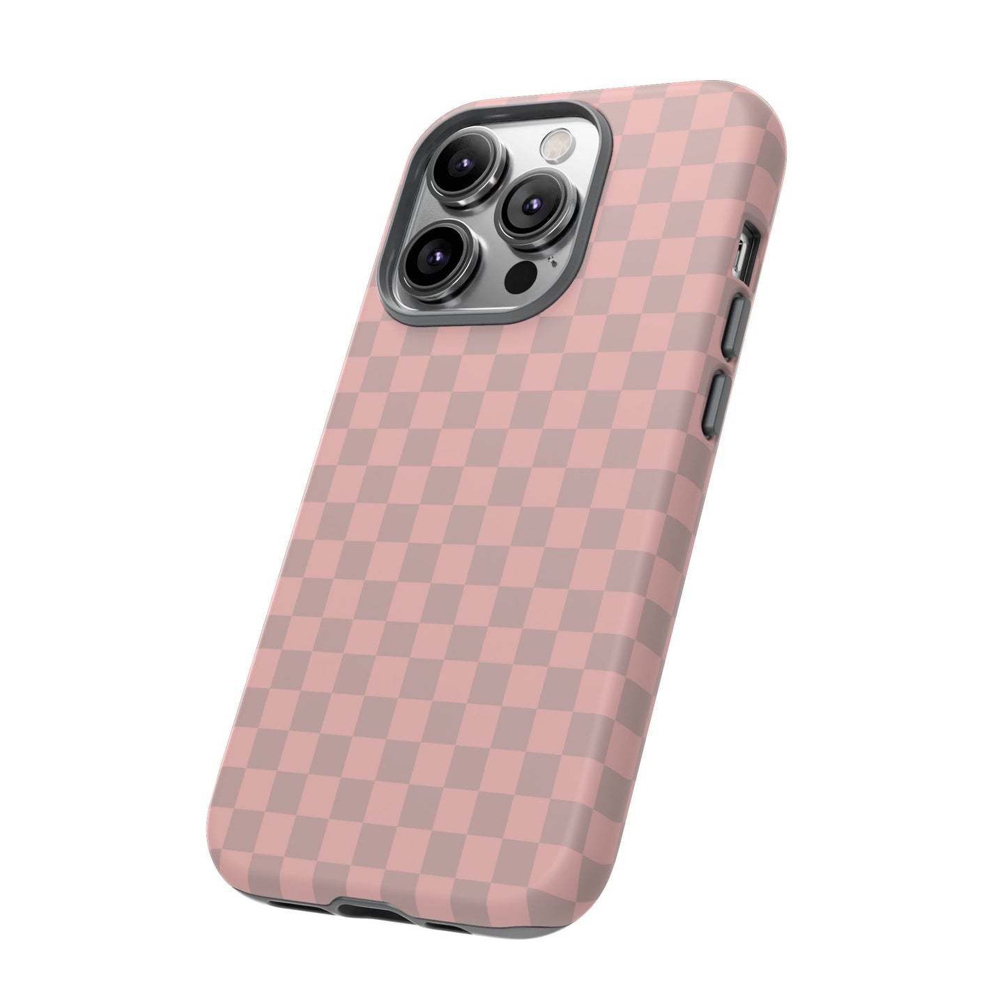 Pink Tan Checkerboard Checkered IPhone Tough Case