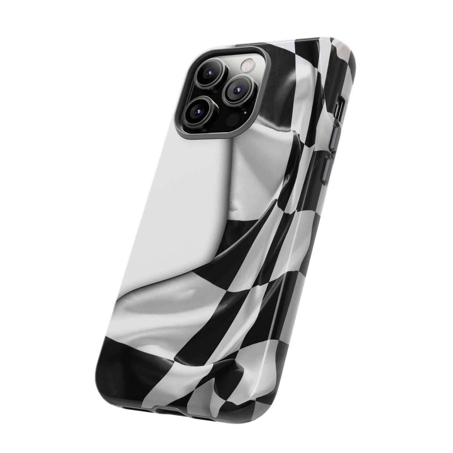 Racing Flag IPhone Case, Checkered Design Race Fans Tough Case