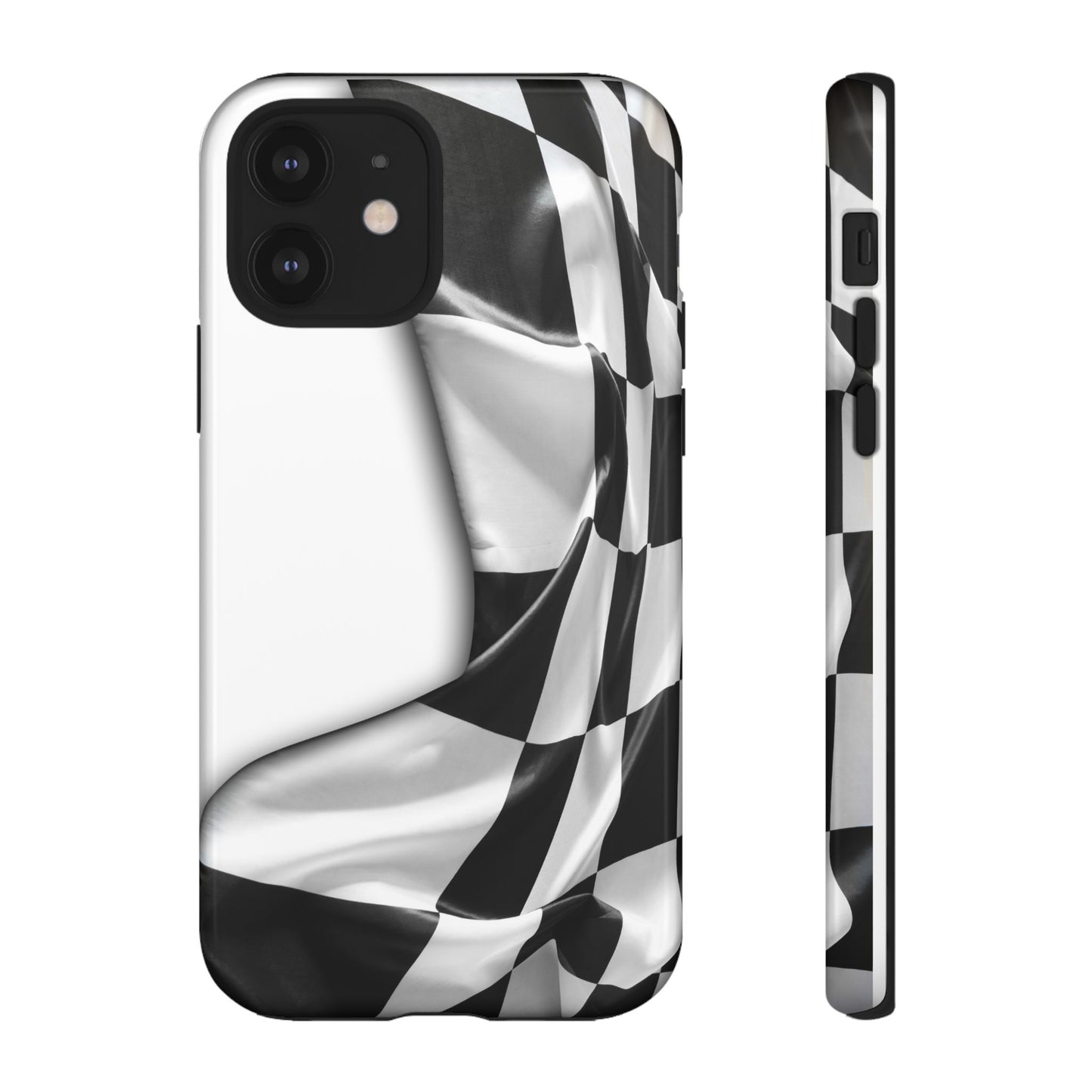 Racing Flag IPhone Case, Checkered Design Race Fans Tough Case