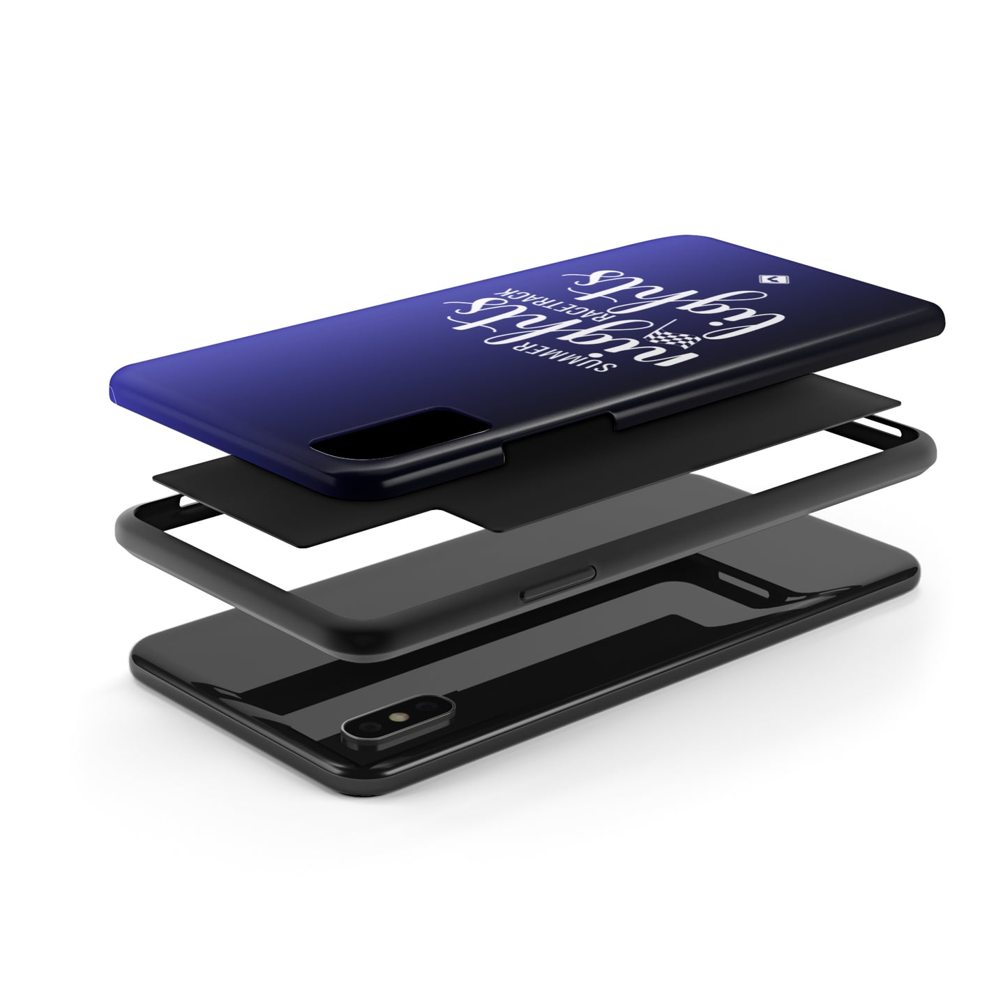 Summer Nights Racetrack Lights Two Tone Blue Tough Phone Cases