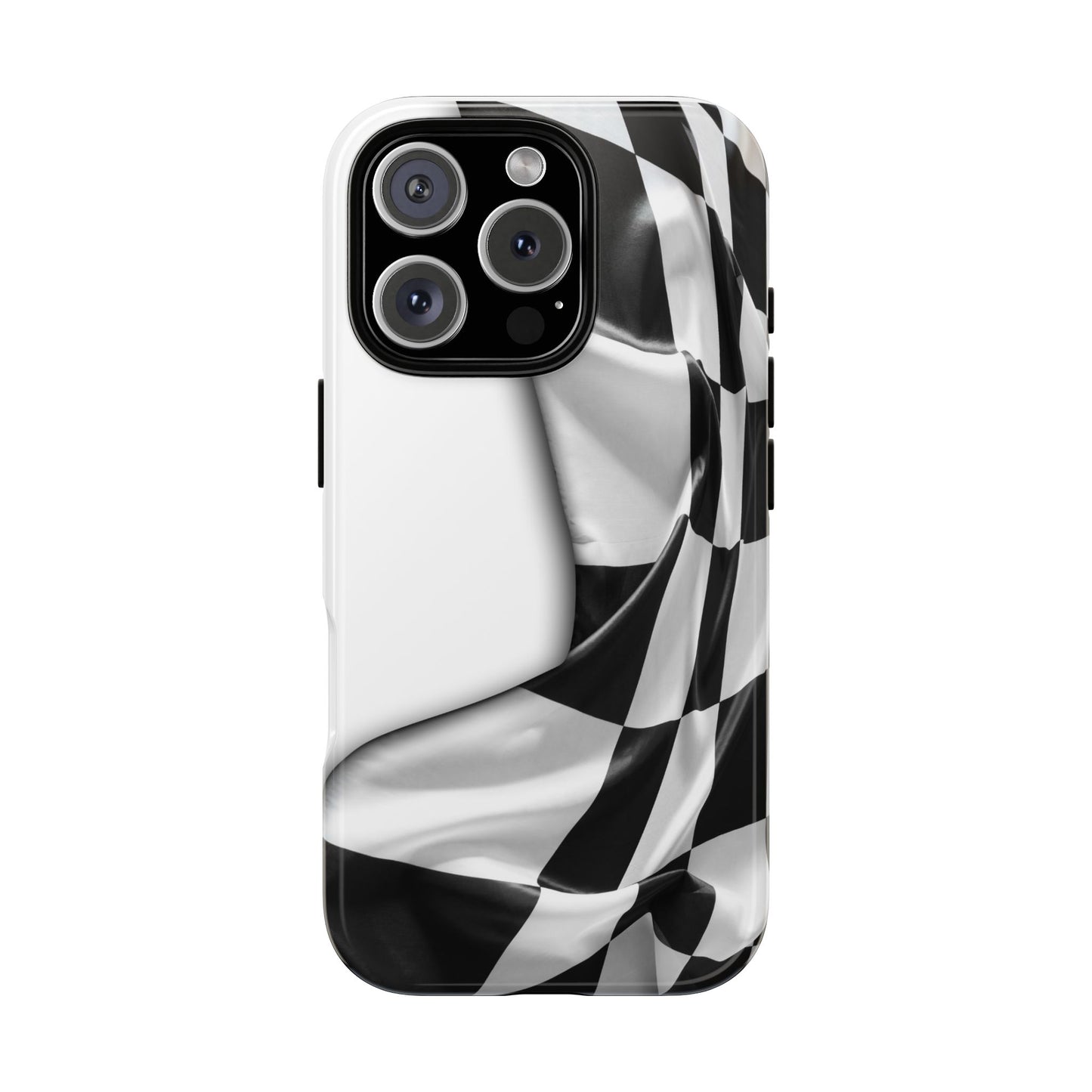 Racing Flag IPhone Case, Checkered Design Race Fans Tough Case