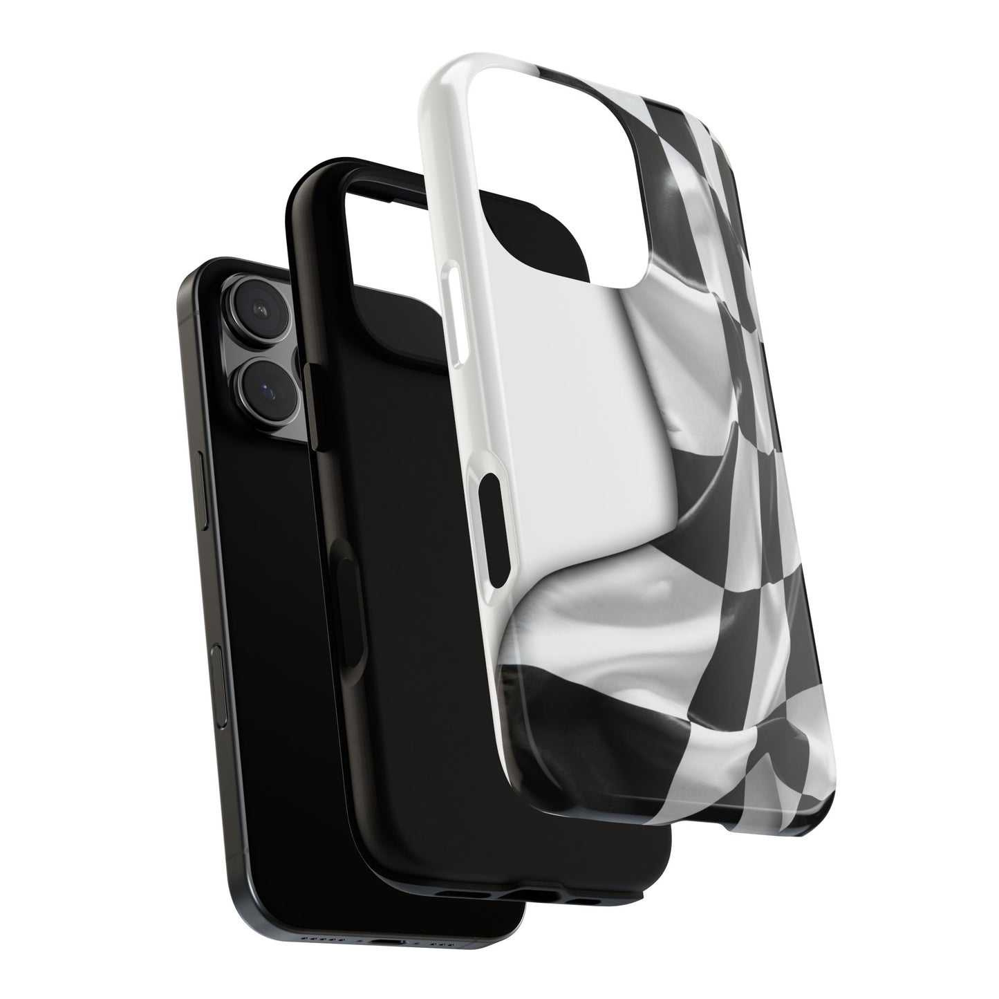 Racing Flag IPhone Case, Checkered Design Race Fans Tough Case