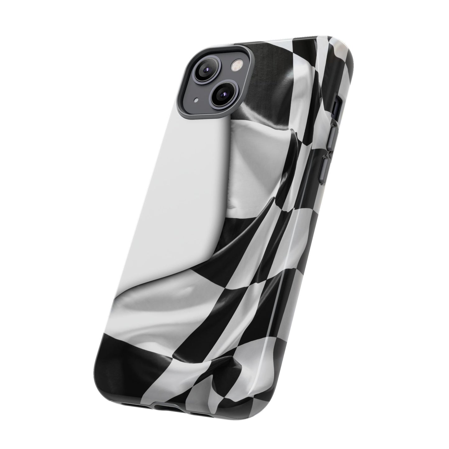 Racing Flag IPhone Case, Checkered Design Race Fans Tough Case