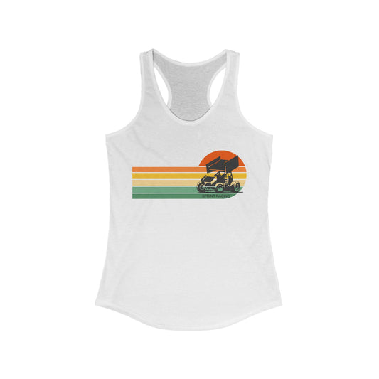 RETRO Sprint Car Racing Racerback Tank Tops