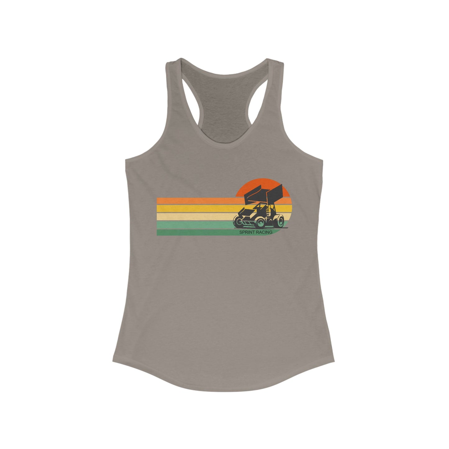 RETRO Sprint Car Racing Racerback Tank Tops