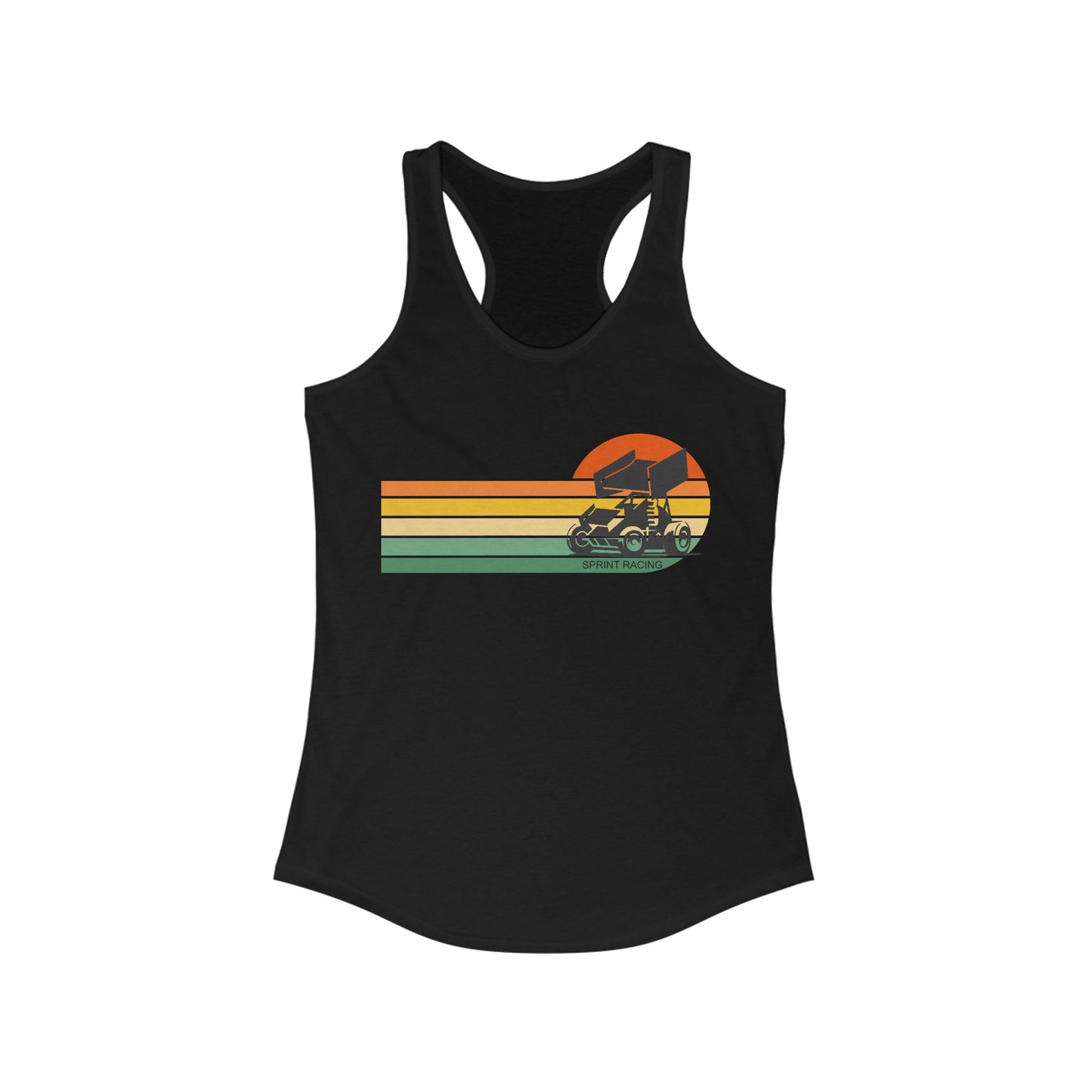 RETRO Sprint Car Racing Racerback Tank Tops