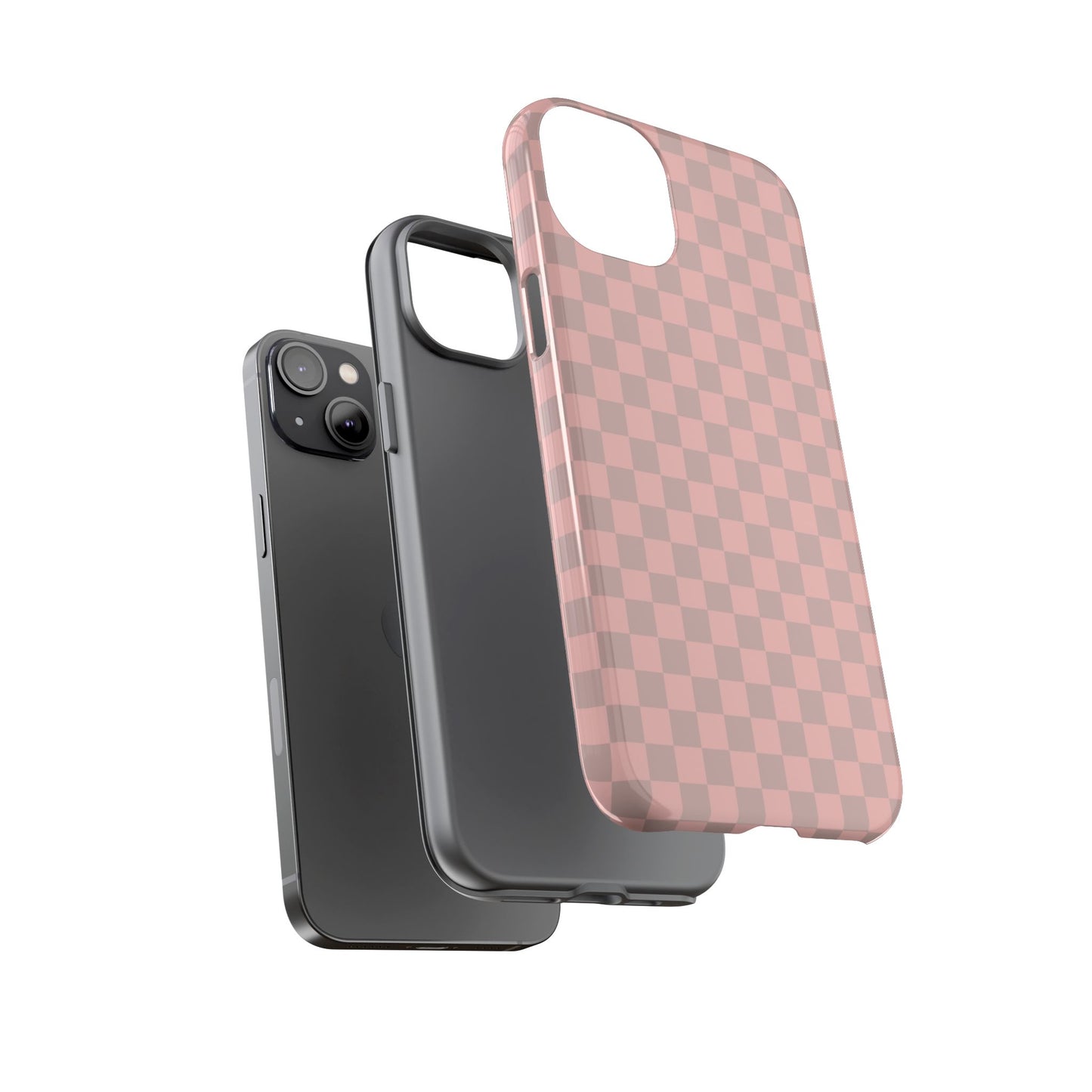 Pink Tan Checkerboard Checkered IPhone Tough Case