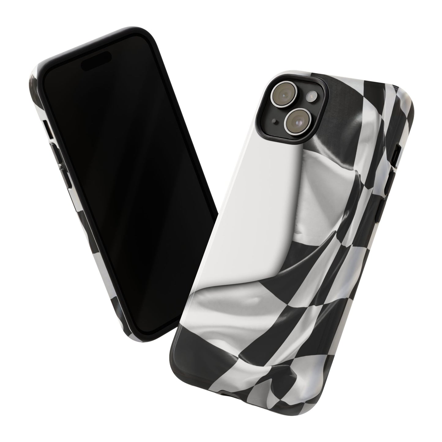 Racing Flag IPhone Case, Checkered Design Race Fans Tough Case