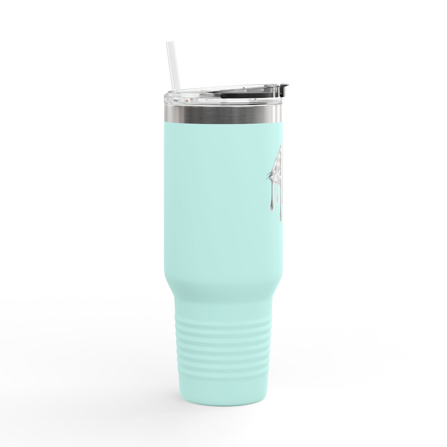 Stylish Insulated Travel Mug, with Dripping Lip Design, Perfect for Coffee Lovers, Gift for Holidays, 40oz, Reusable Tumbler