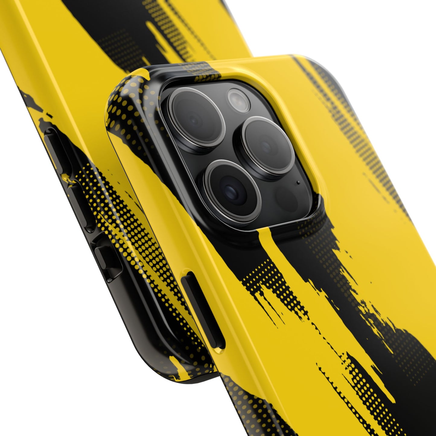 Racing Graphic Yellow Black Tough Phone Cases