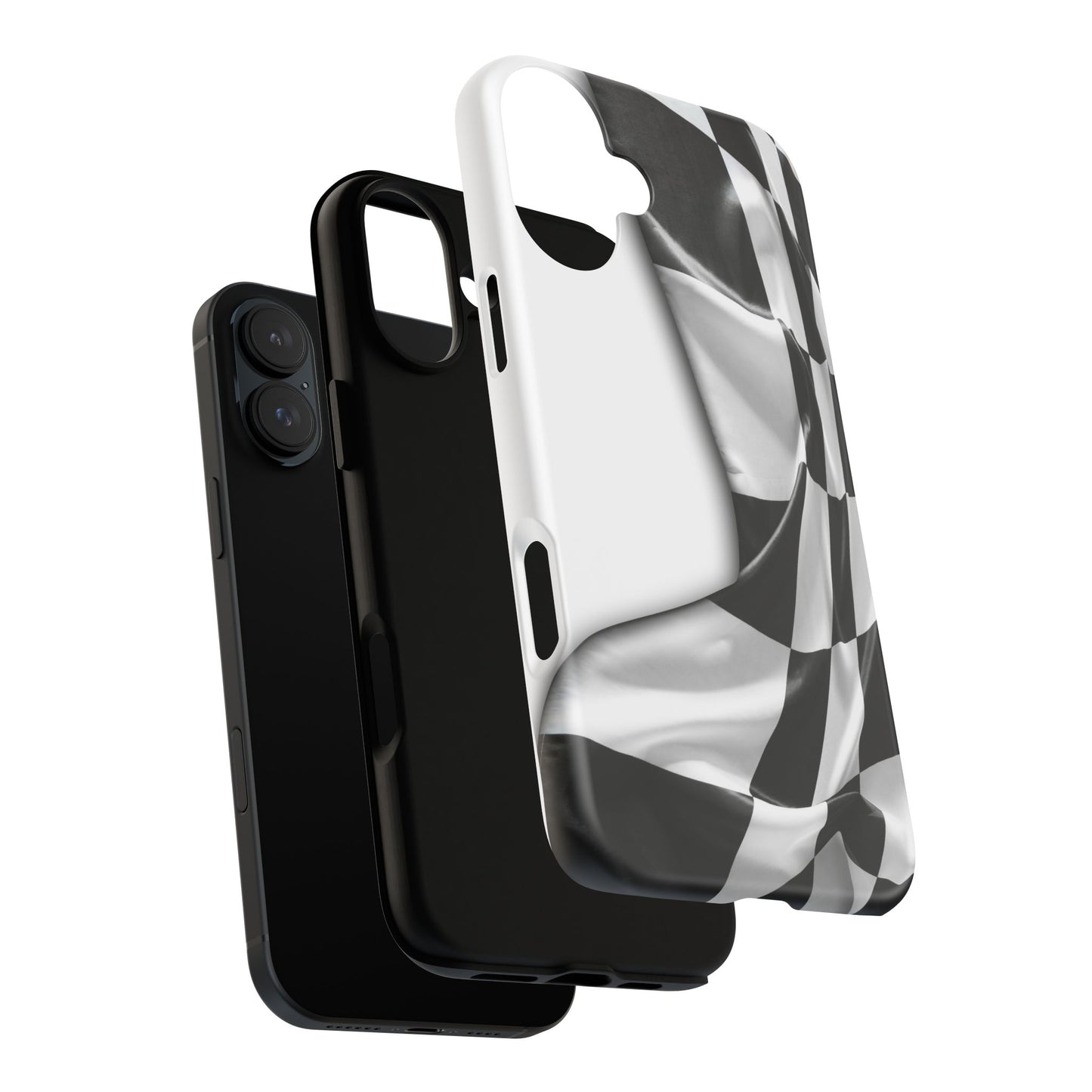 Racing Flag IPhone Case, Checkered Design Race Fans Tough Case