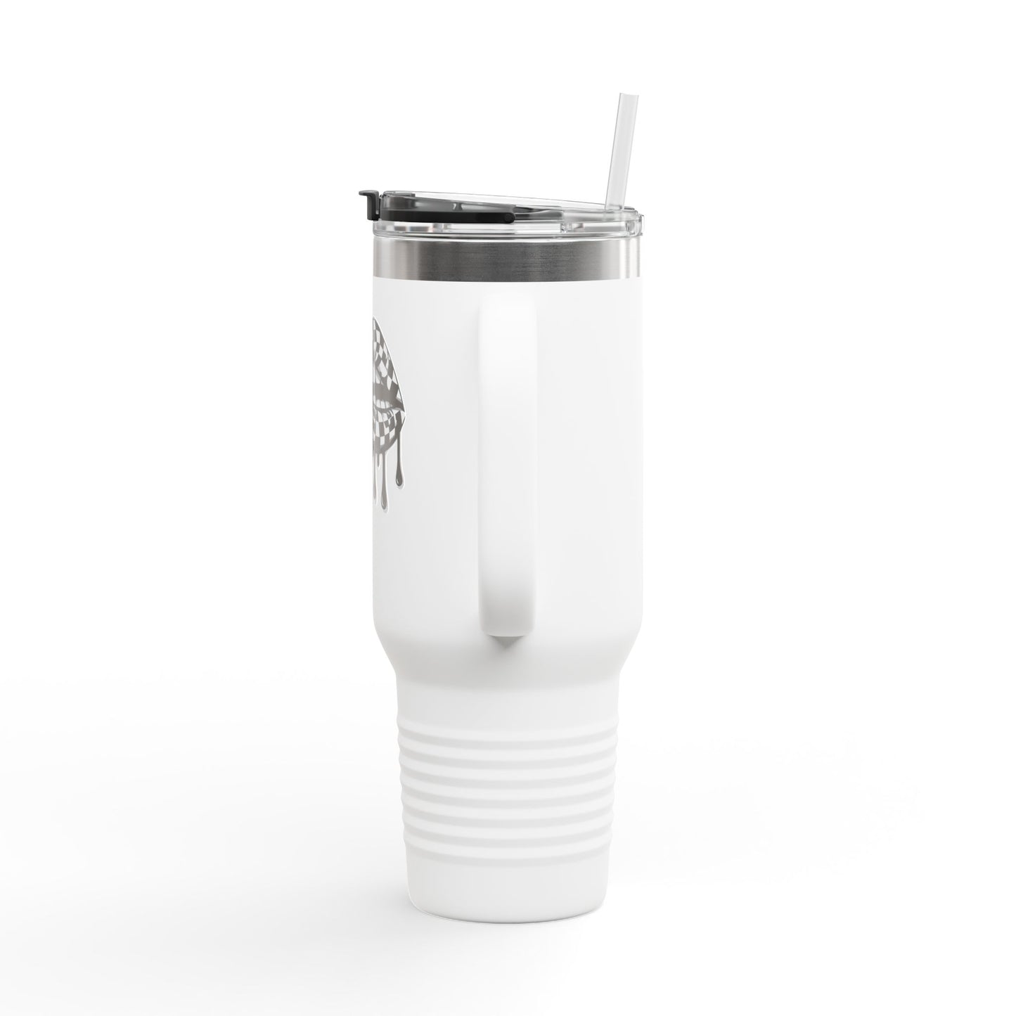 Stylish Insulated Travel Mug, with Dripping Lip Design, Perfect for Coffee Lovers, Gift for Holidays, 40oz, Reusable Tumbler
