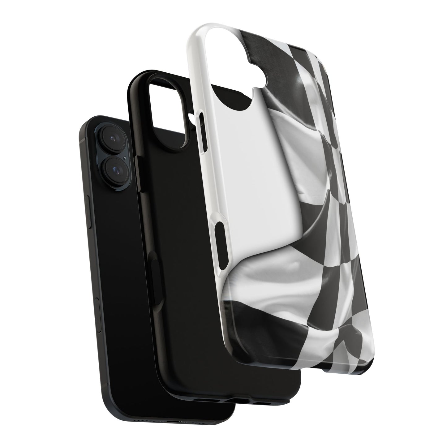 Racing Flag IPhone Case, Checkered Design Race Fans Tough Case