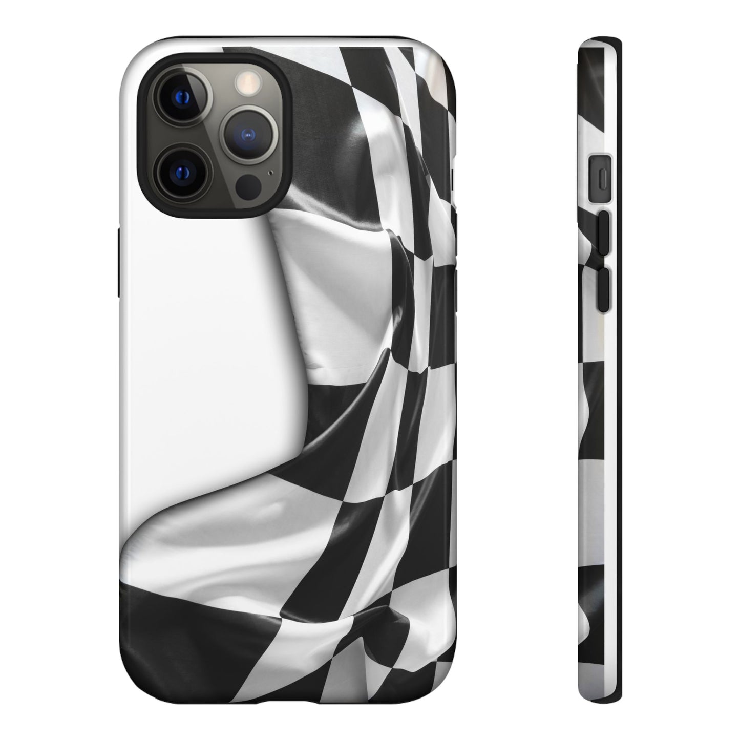 Racing Flag IPhone Case, Checkered Design Race Fans Tough Case