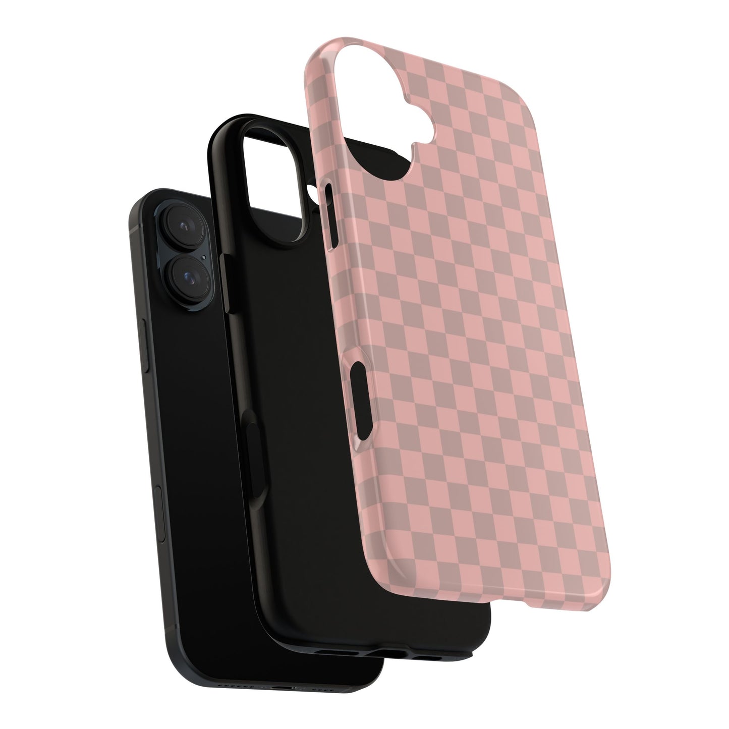 Pink Tan Checkerboard Checkered IPhone Tough Case