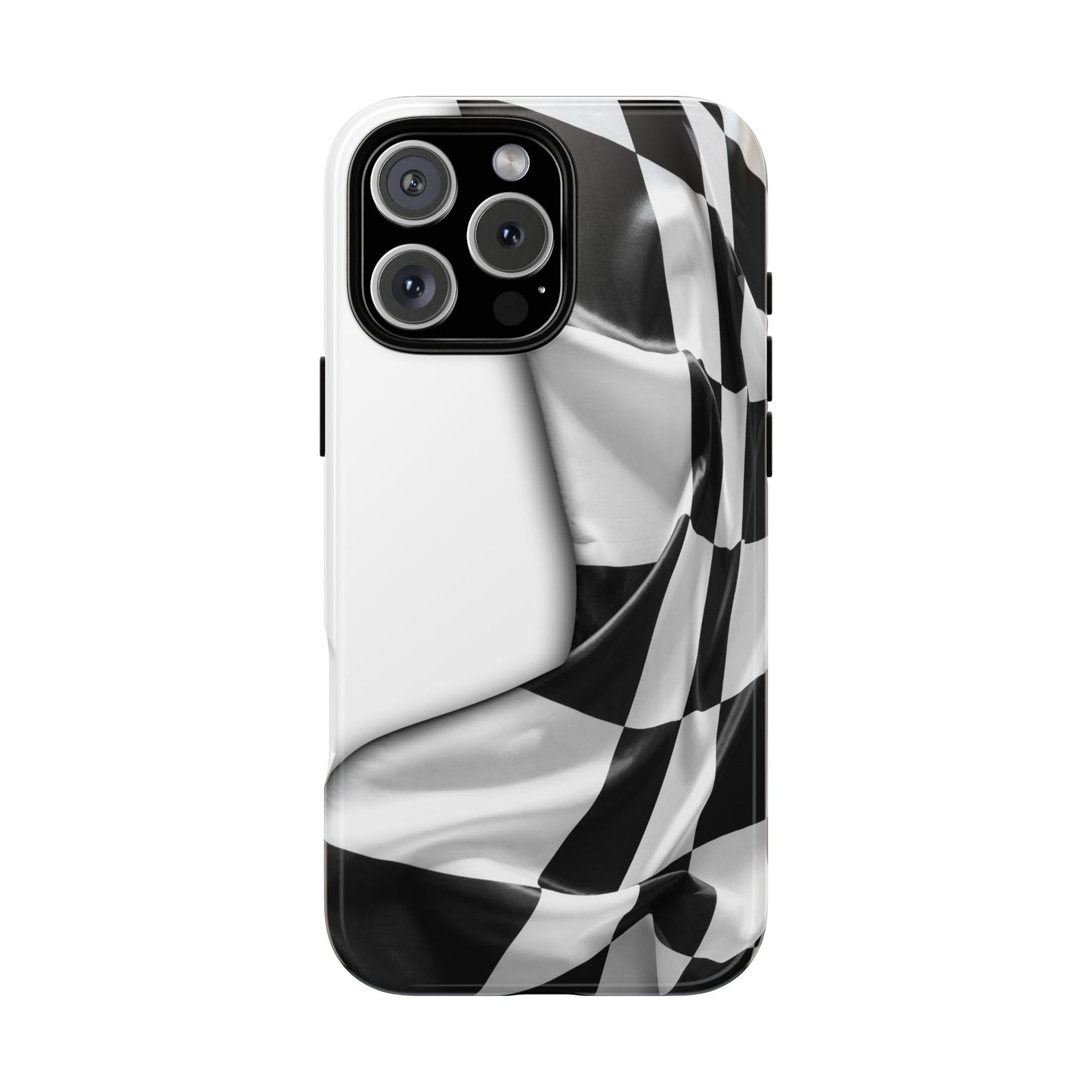 Racing Flag IPhone Case, Checkered Design Race Fans Tough Case
