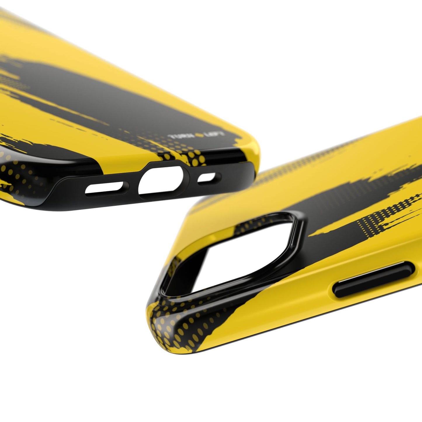 Racing Graphic Yellow Black Tough Phone Cases