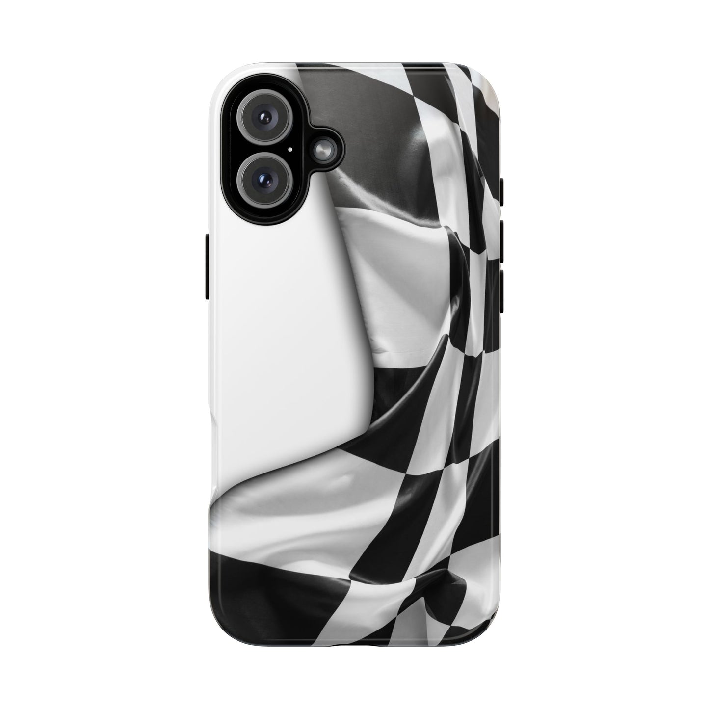 Racing Flag IPhone Case, Checkered Design Race Fans Tough Case
