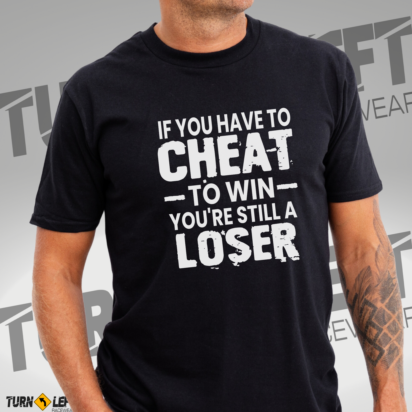 Mens dirt track racing t-shirt. Stock car racing shirts for men. Dirt late model racing shirt, Modified racing t-shirts If You Have To Cheat To Win Your Still A Loser Shirt