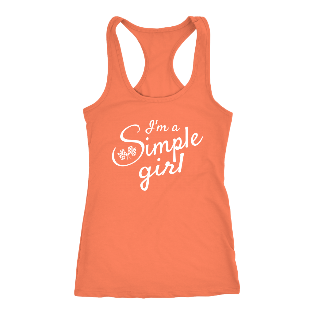 I'm A Simple Girl Tank Top - Turn Left T-Shirts Racewear