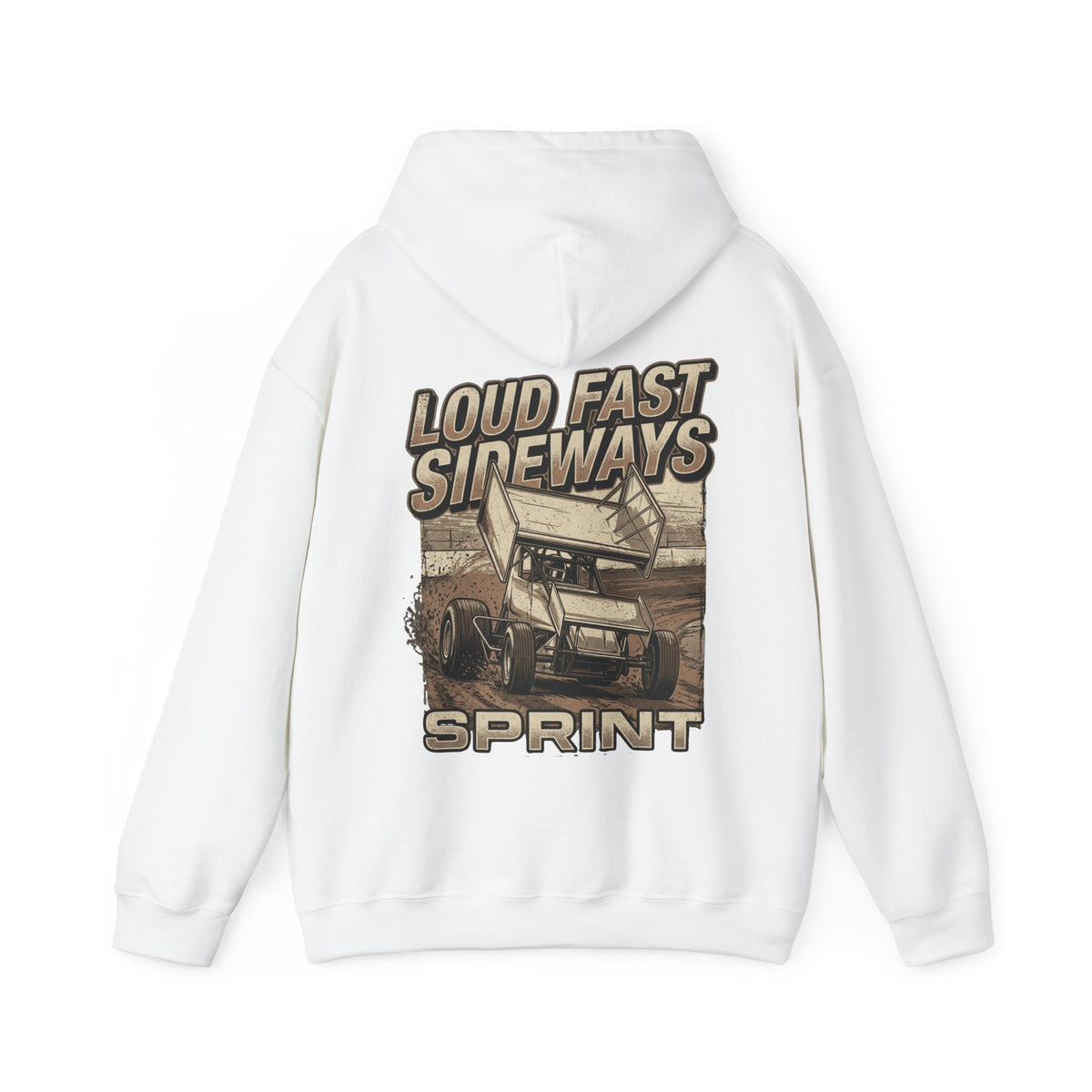 Loud Fast Sideways Sprint Racing Hoodie