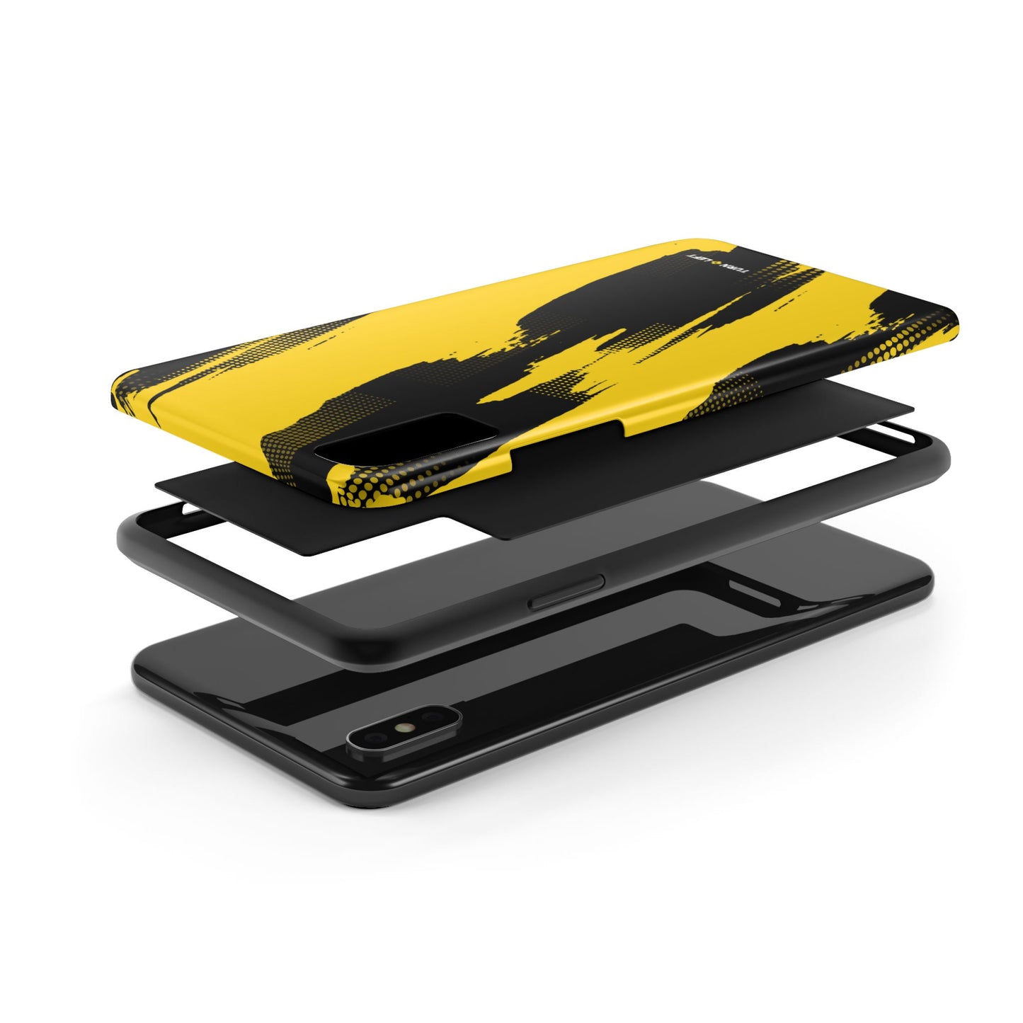 Racing Graphic Yellow Black Tough Phone Cases