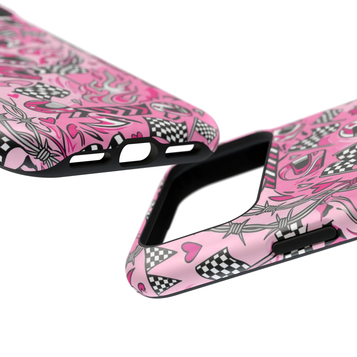 Pink Racing Helmets Magnetic Phone Case