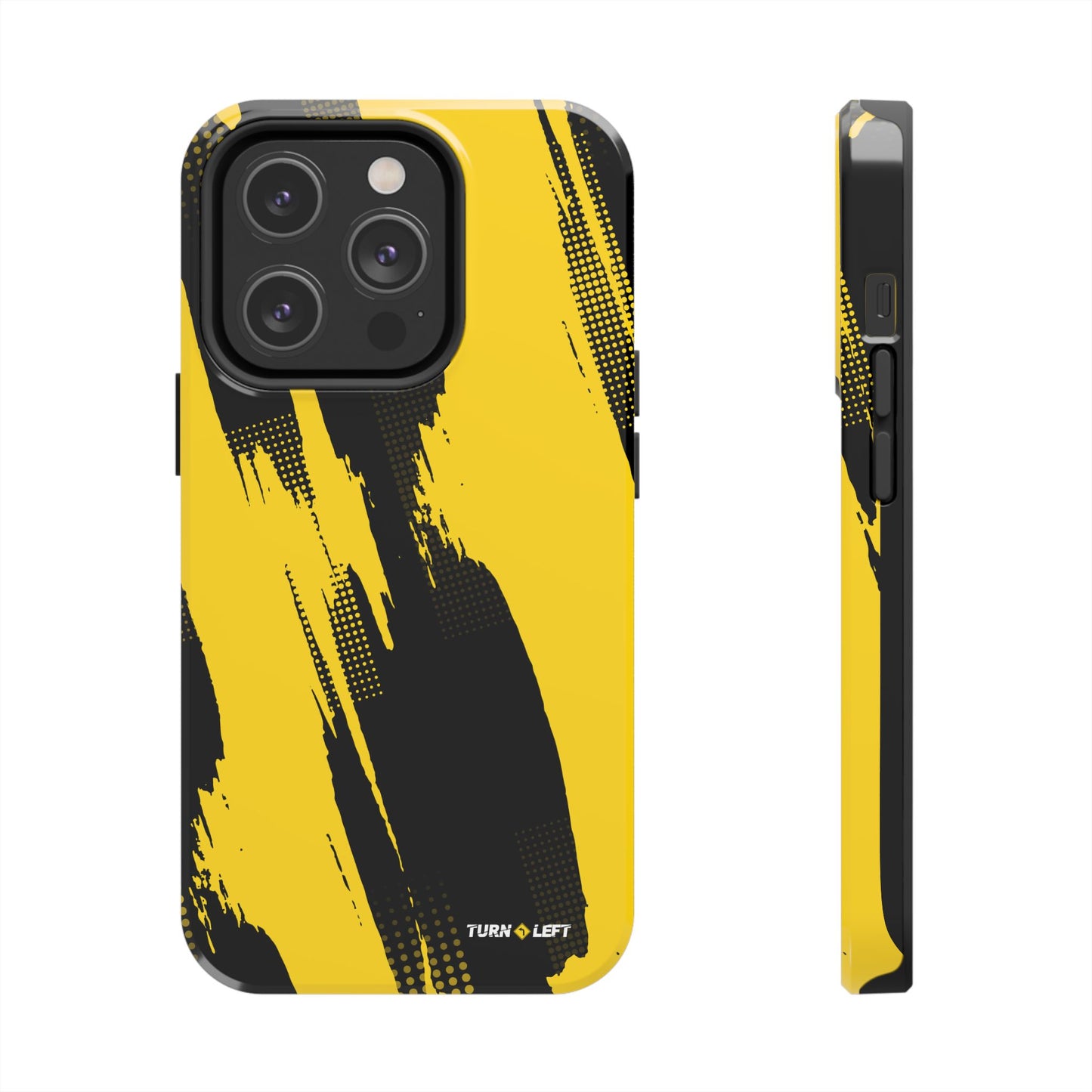 Racing Graphic Yellow Black Tough Phone Cases